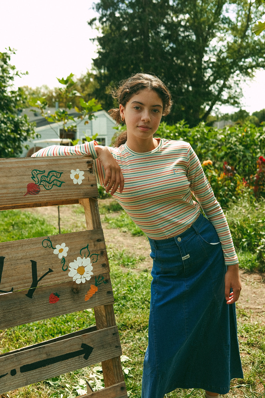 Luna Maxi Skirt - Blue