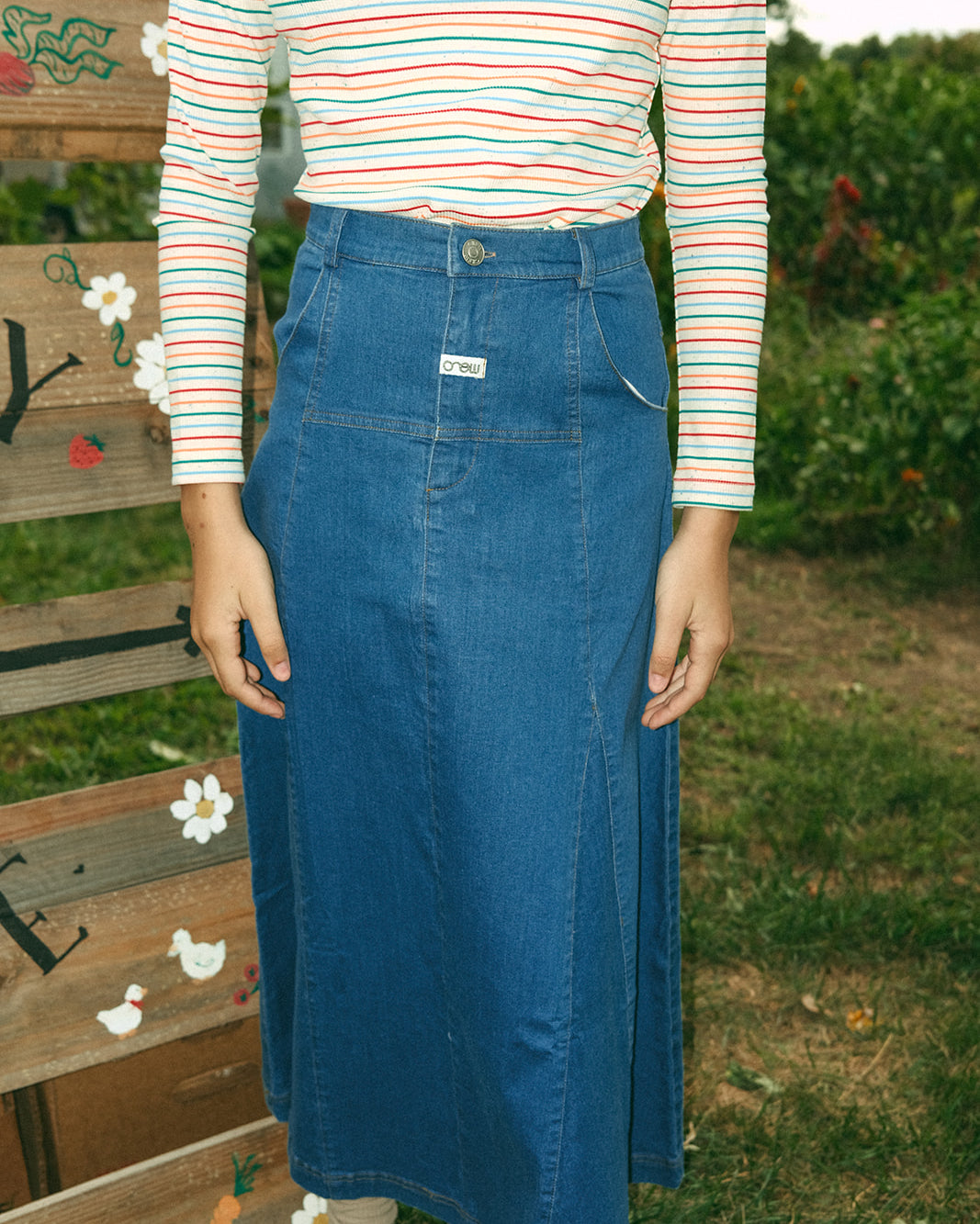 Luna Maxi Skirt - Blue