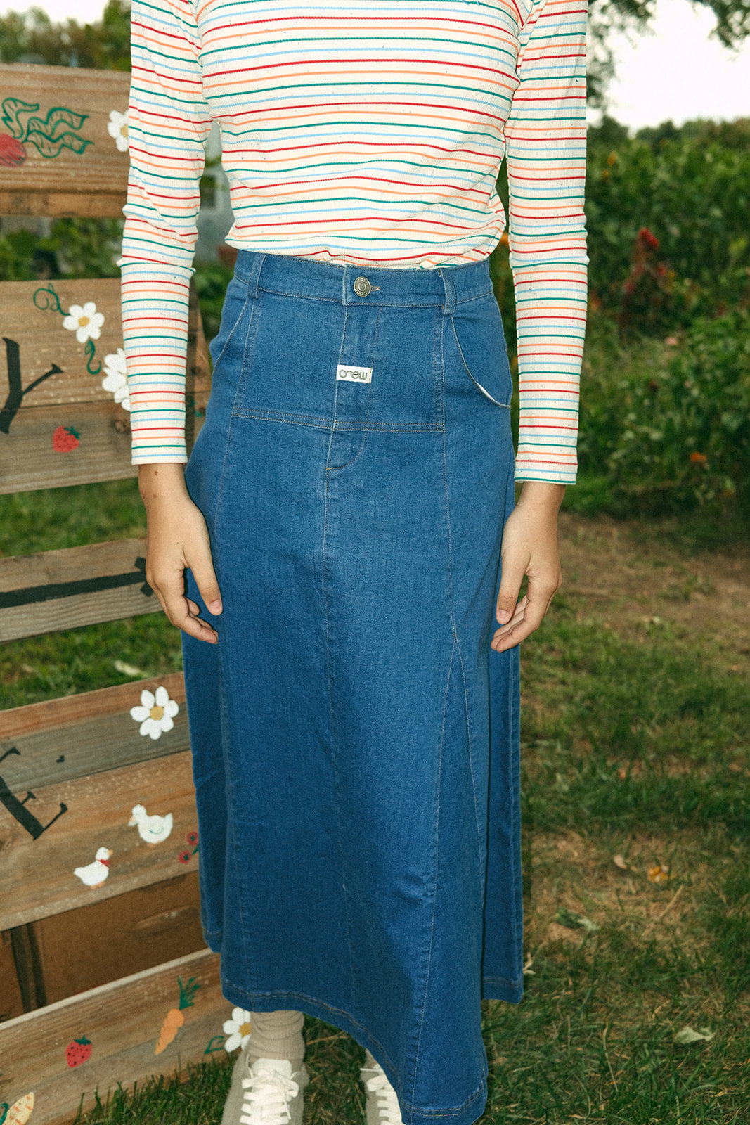 Luna Maxi Skirt - Blue
