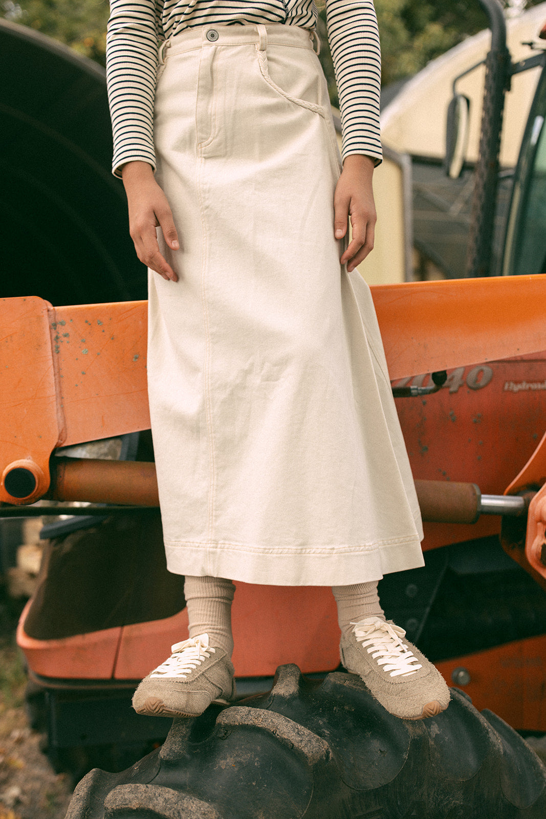 Ali Maxi Skirt - Vanilla