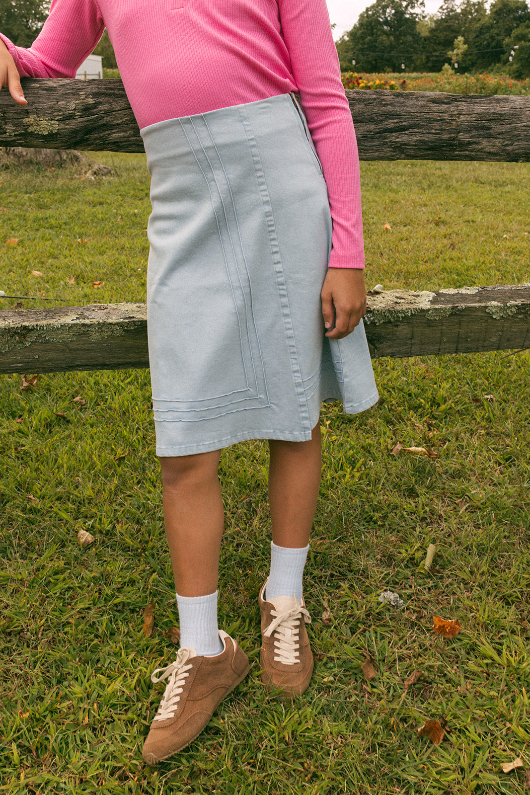 Jessica Denim Skirt - Blue