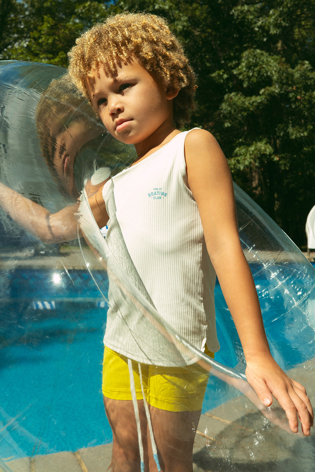 Pier 13 Boy Swim Tank Set - Yellow