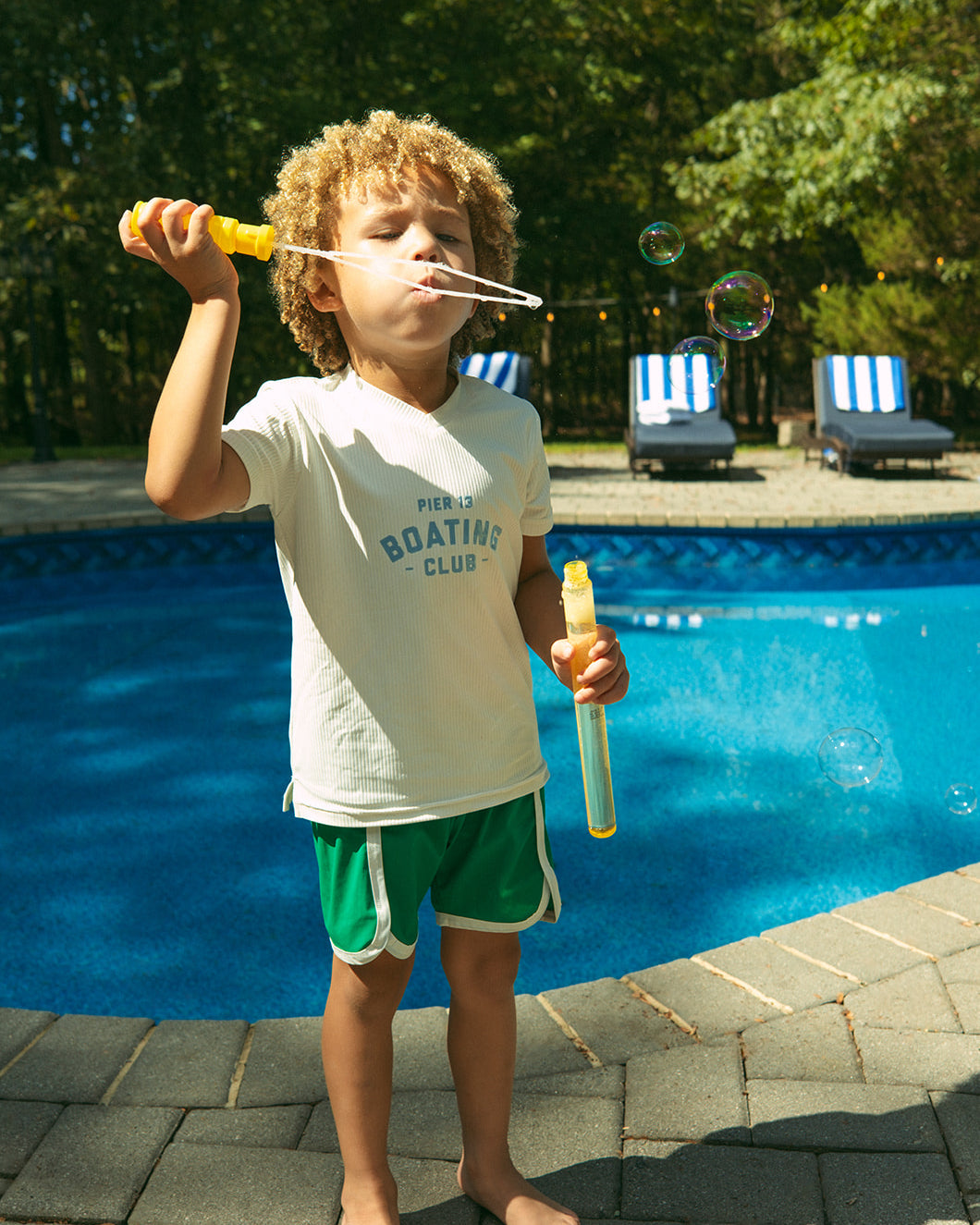 Pier 13 Boy Swim Set - Green