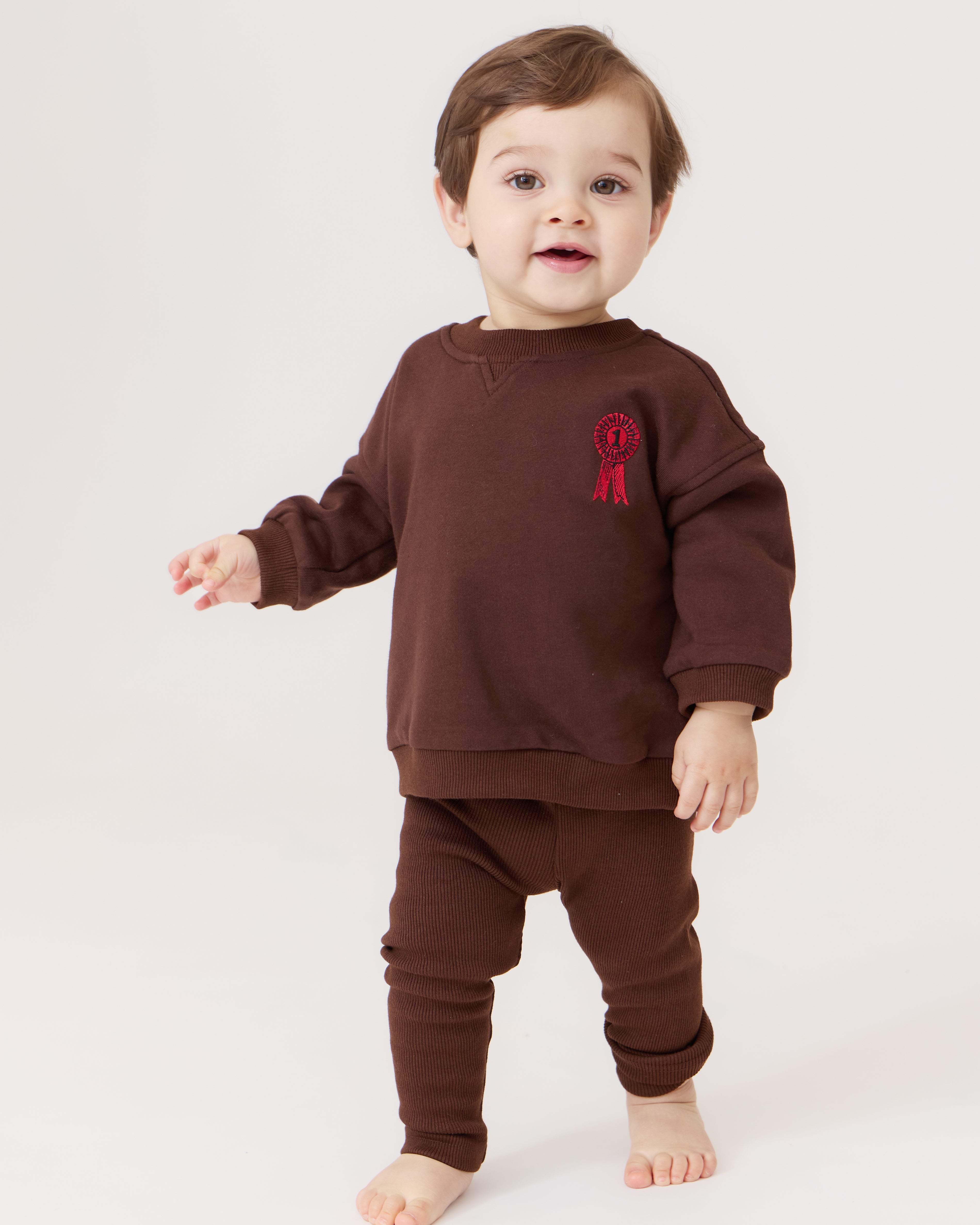 Polo Club Legging Set - Chocolate