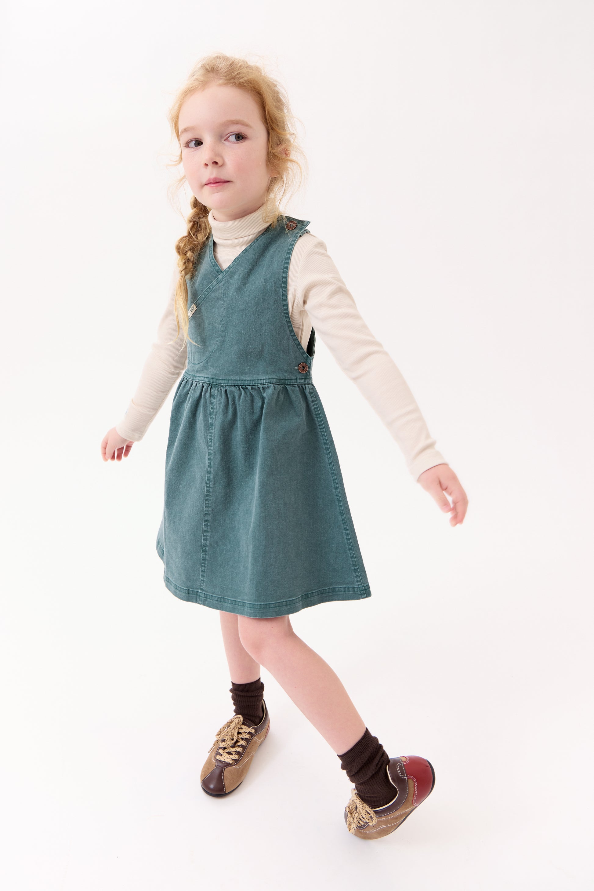 Louise Rib Turtleneck - Oatmilk