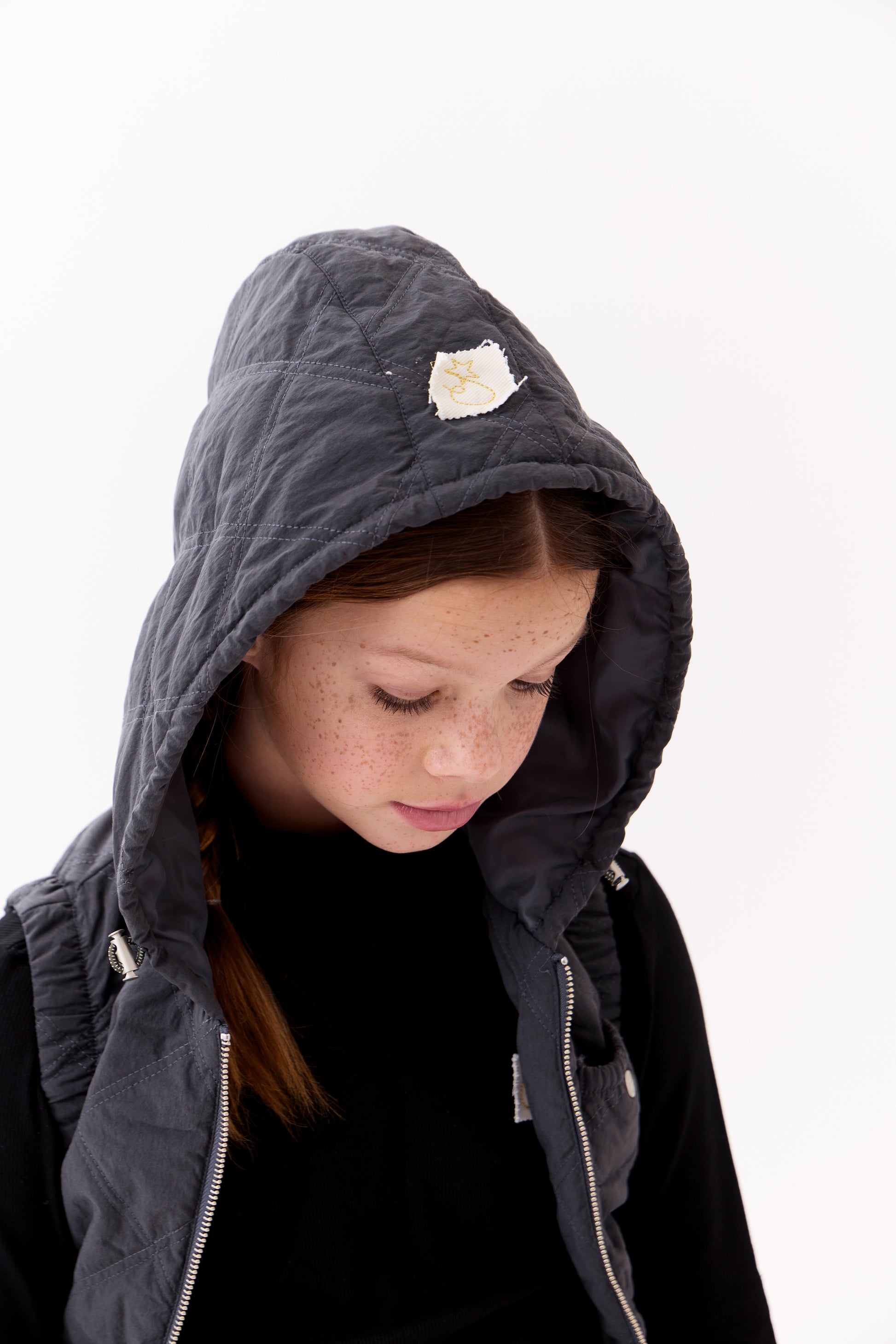 Lyla Quilted Vest - Black