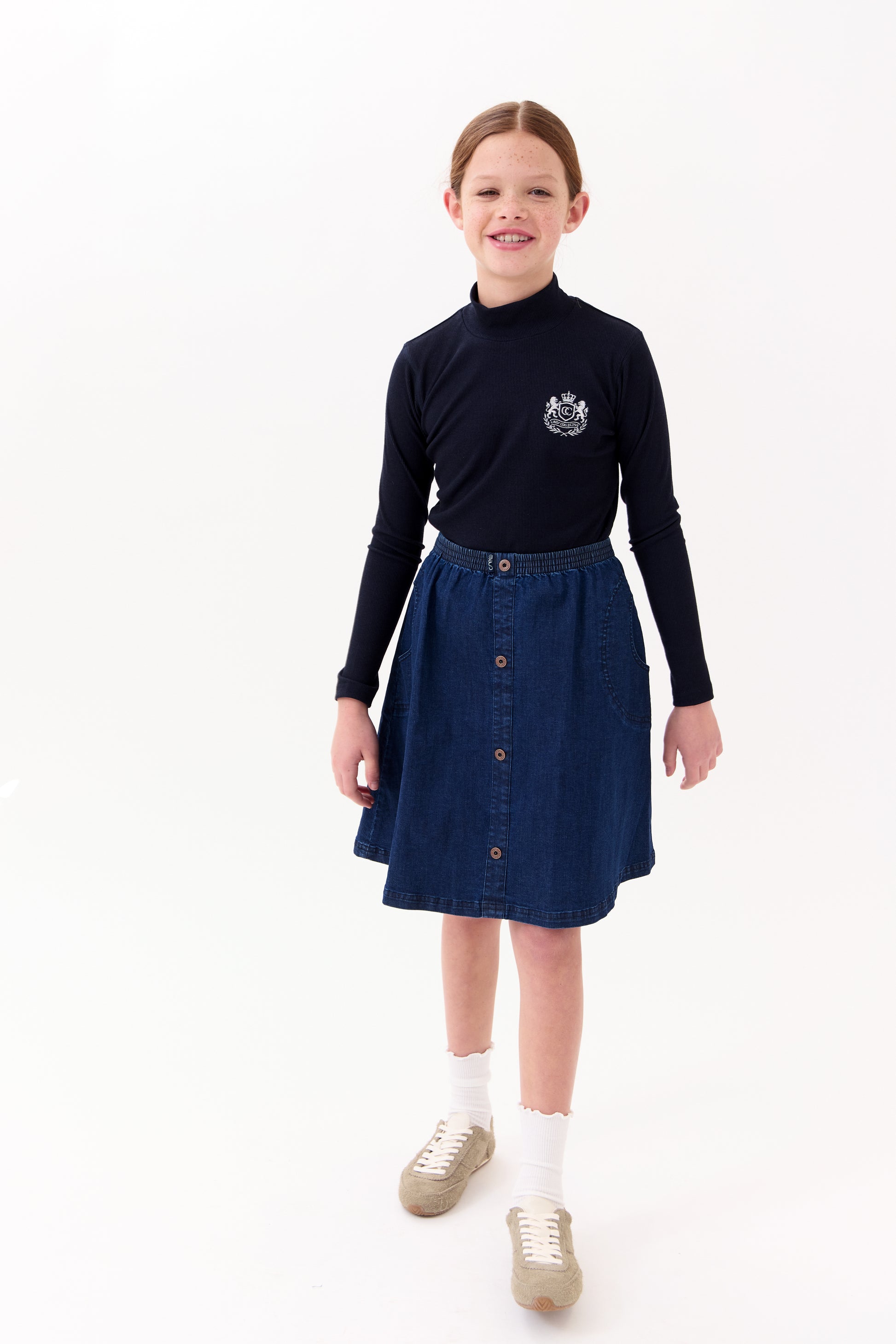 Sofi Rib Turtleneck - Navy