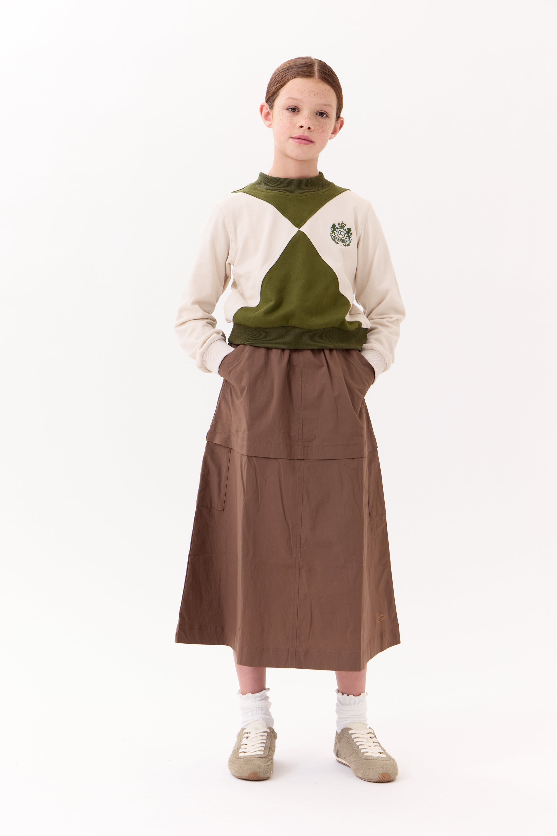 Gia Maxi Skirt - Brown