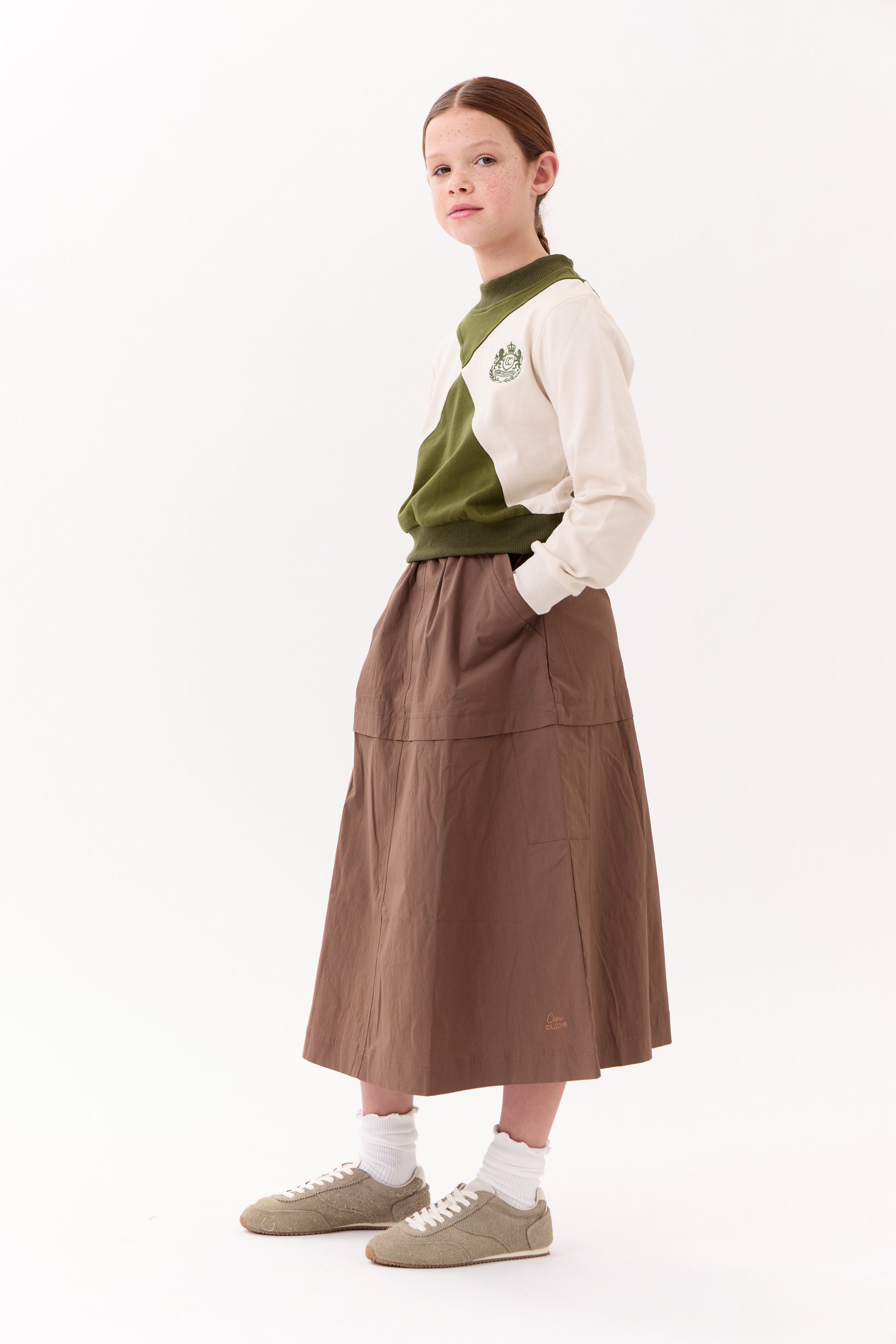 Gia Maxi Skirt - Brown
