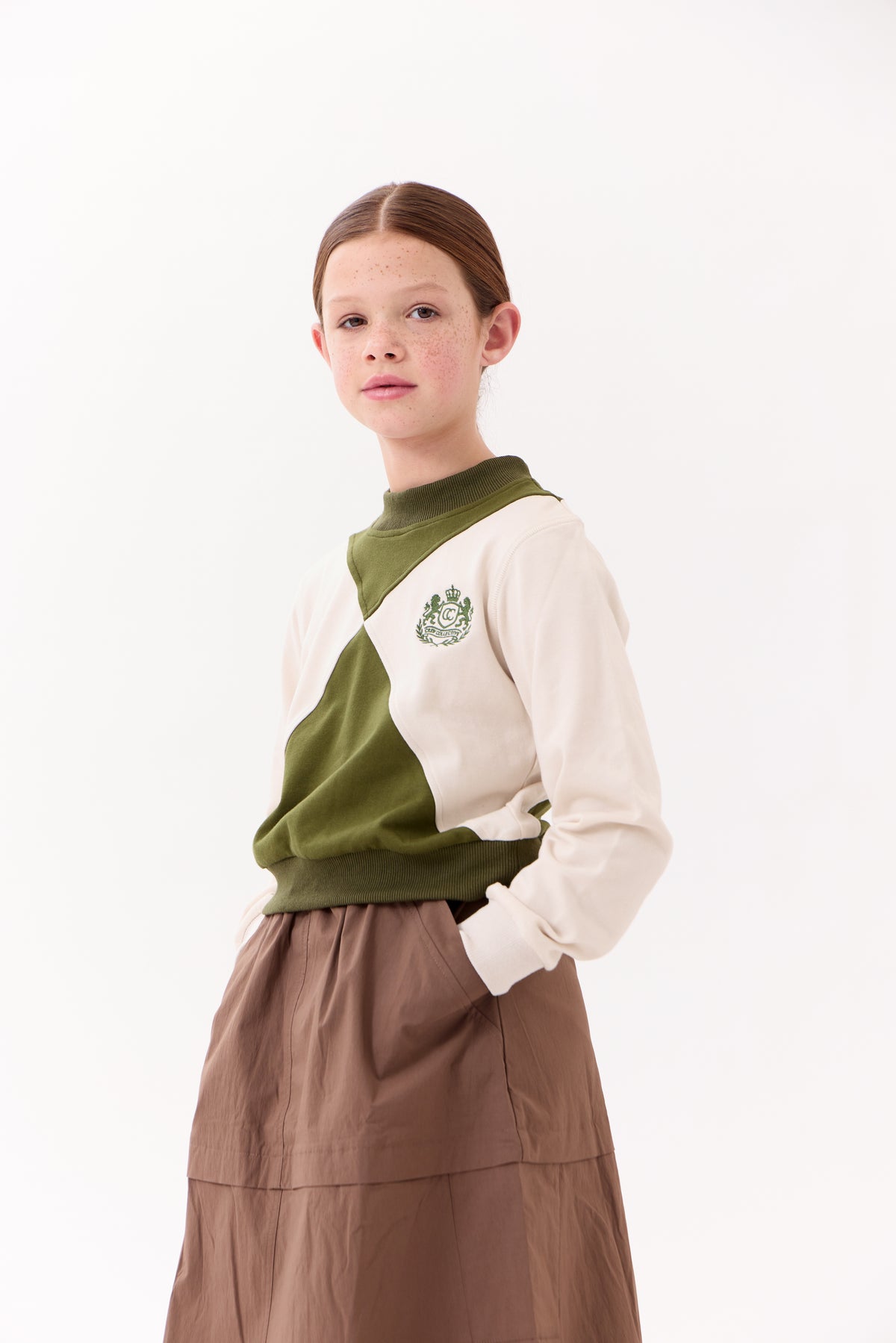 Gia Colorblock Sweatshirt - Green