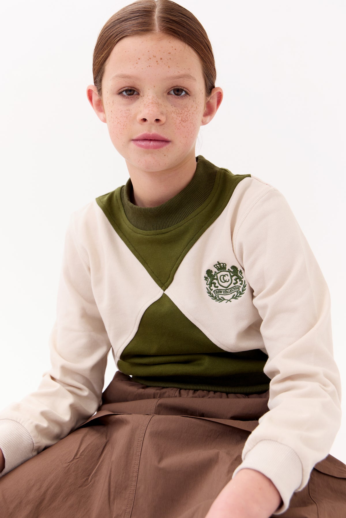 Gia Colorblock Sweatshirt - Green