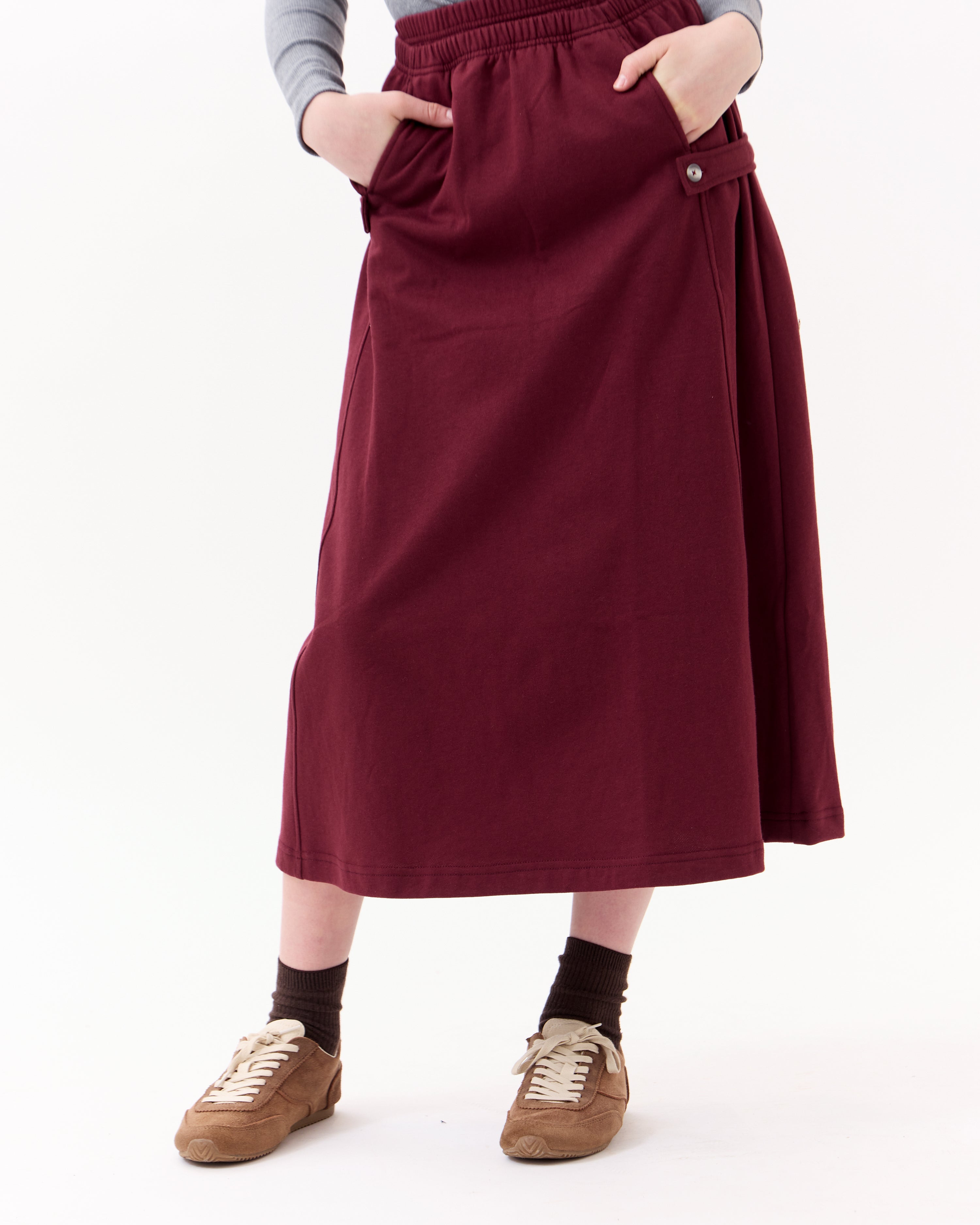 Stella Maxi Skirt - Merlot