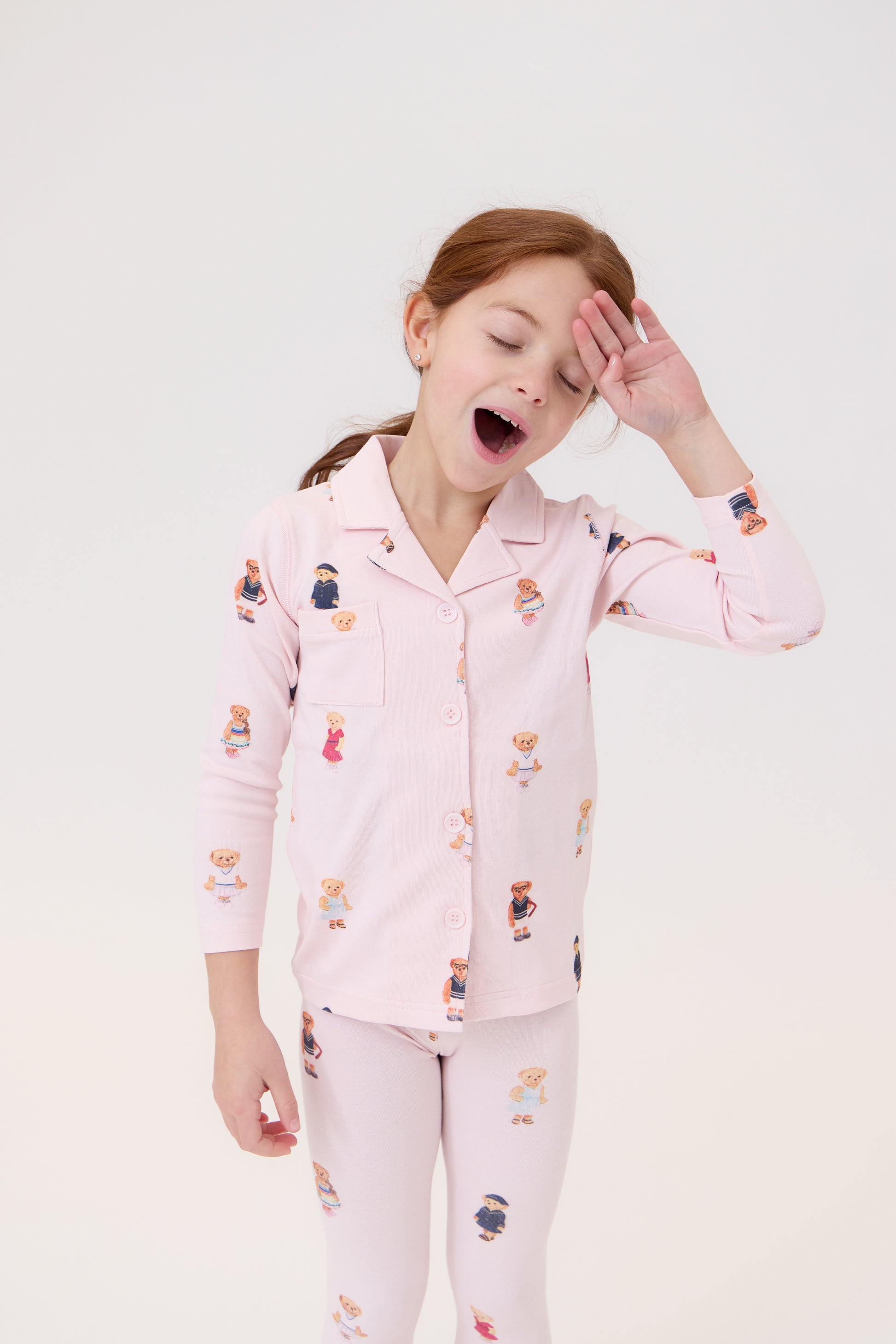 Crew Bear Grandpa Set - Light Pink