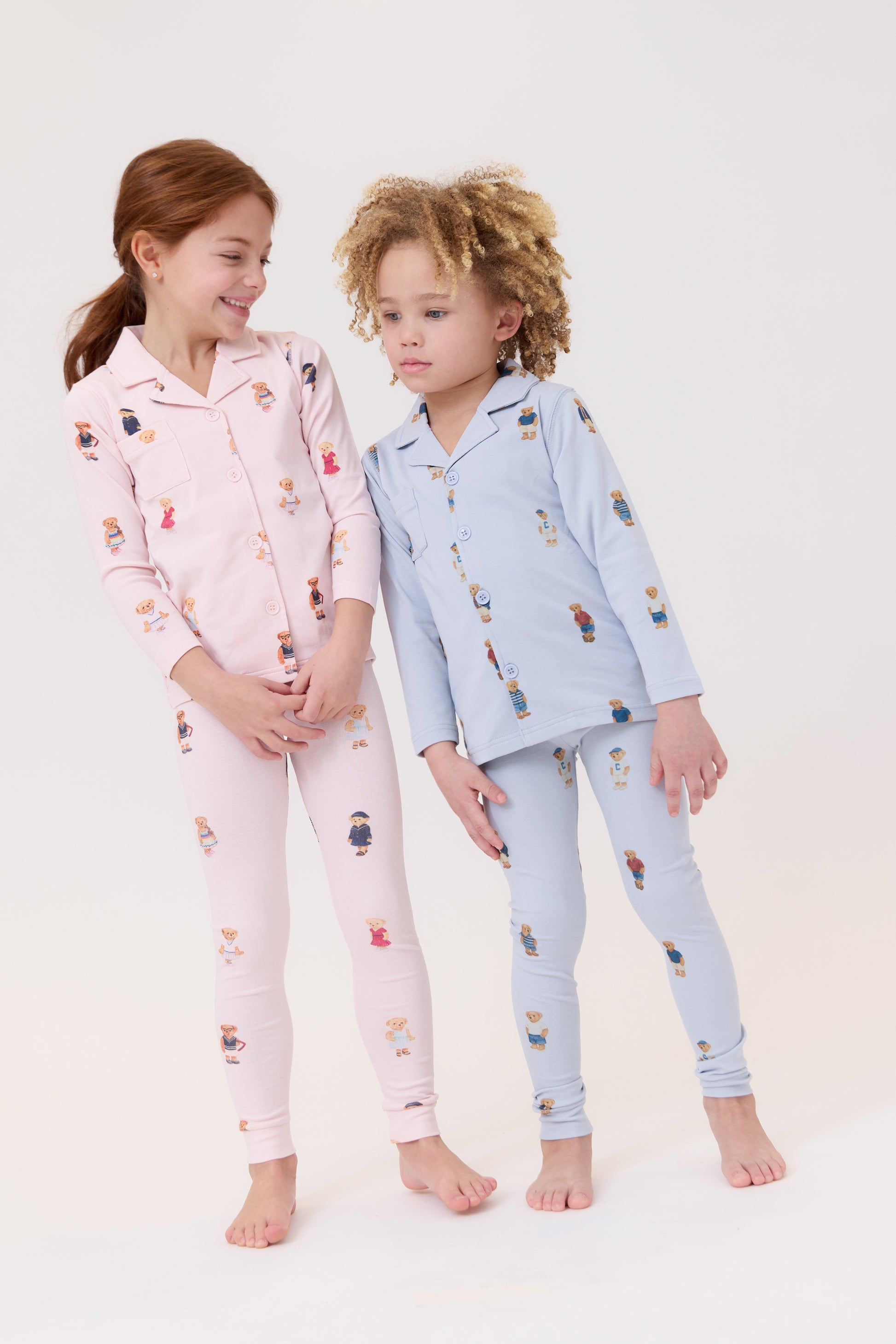 Crew Bear Grandpa Set - Light Pink