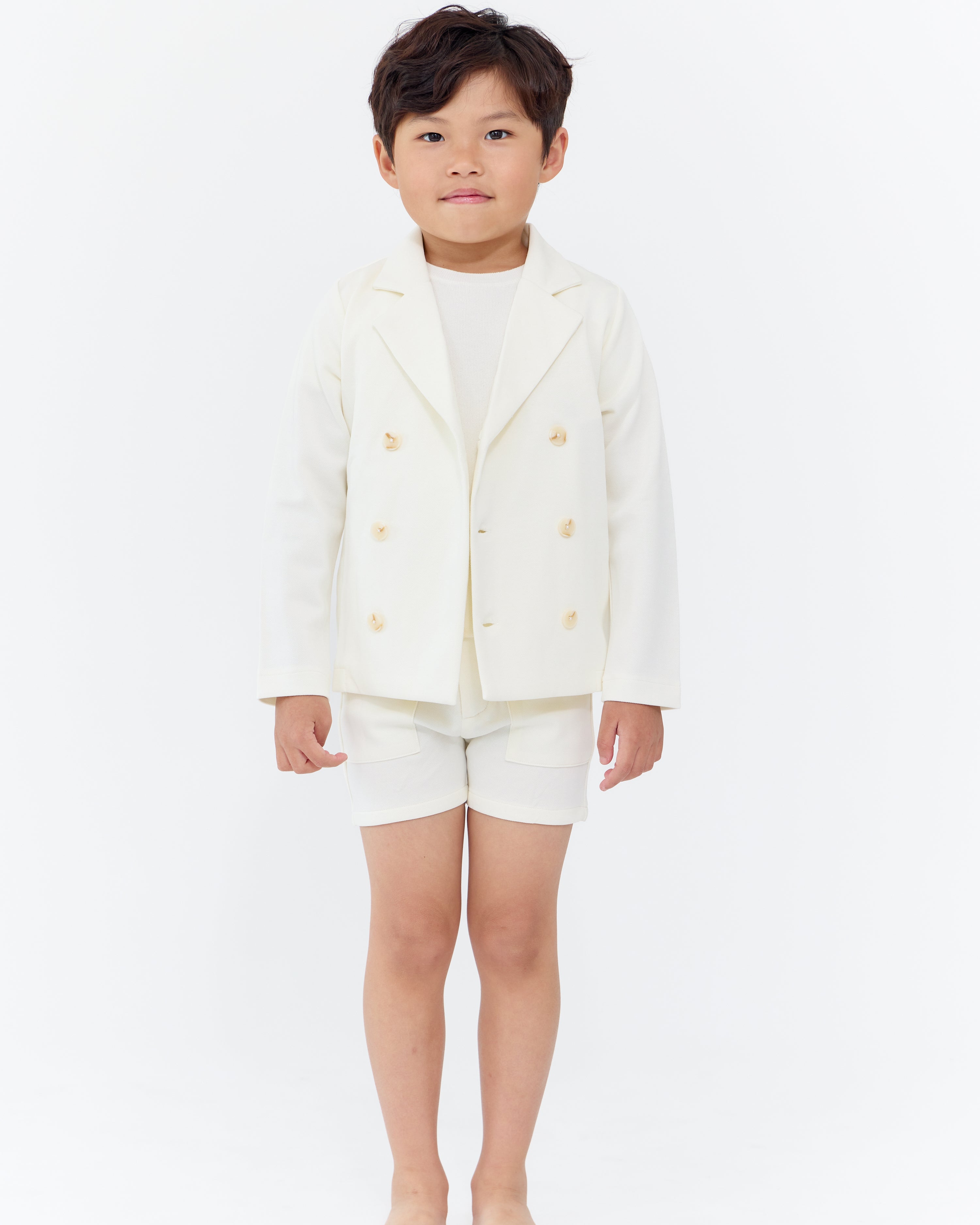 London Cotton Blazer - White