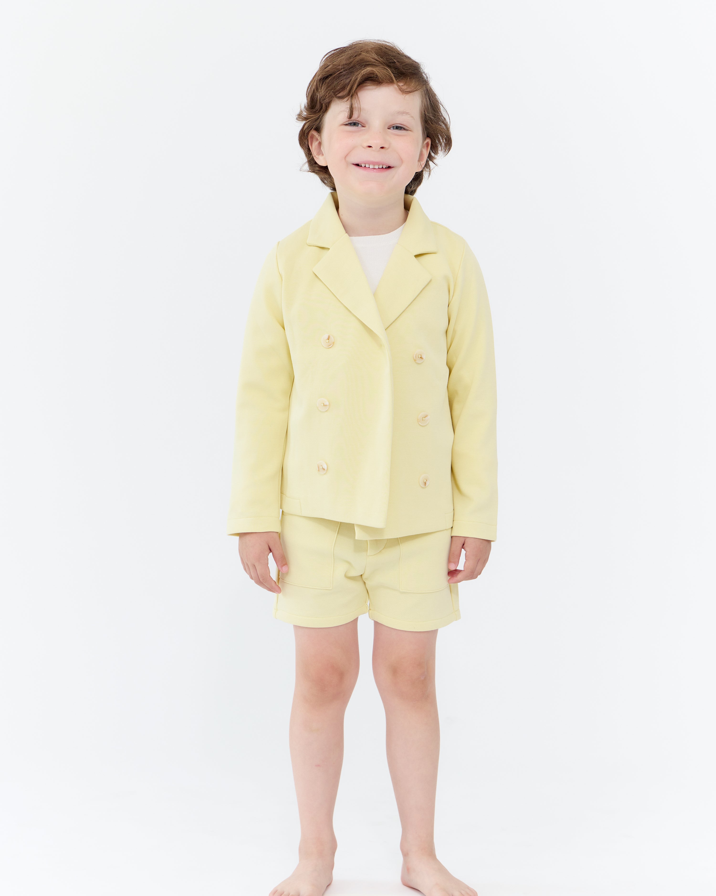 London Cotton Blazer - Butter