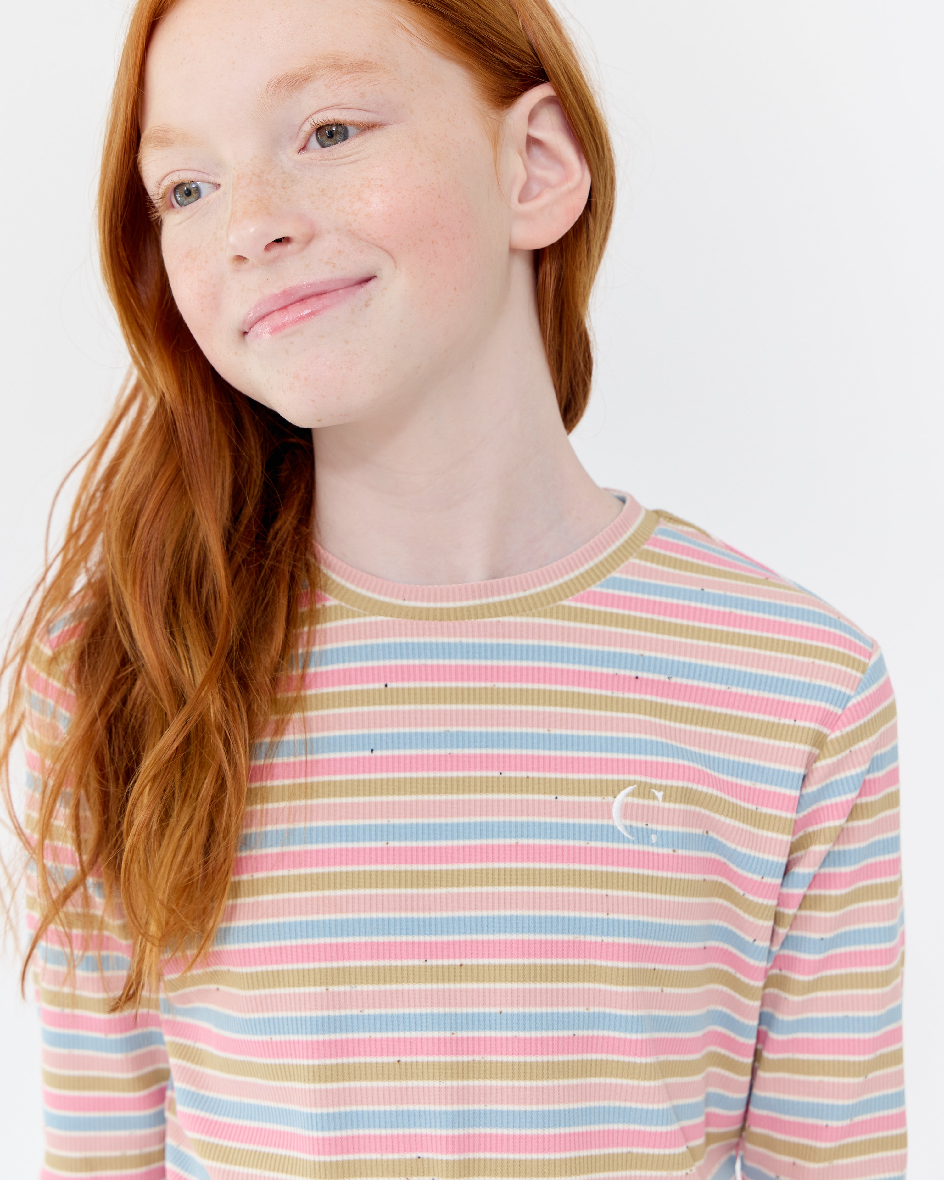 Leora Stripe Tee - Pink