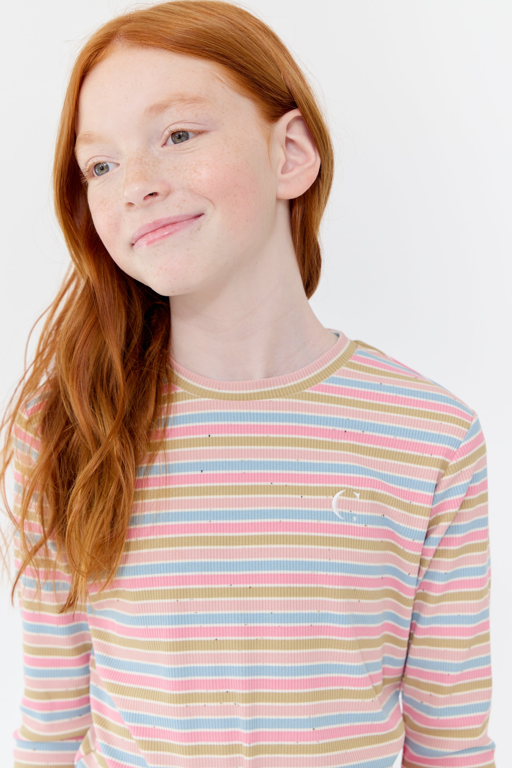 Leora Stripe Tee - Pink