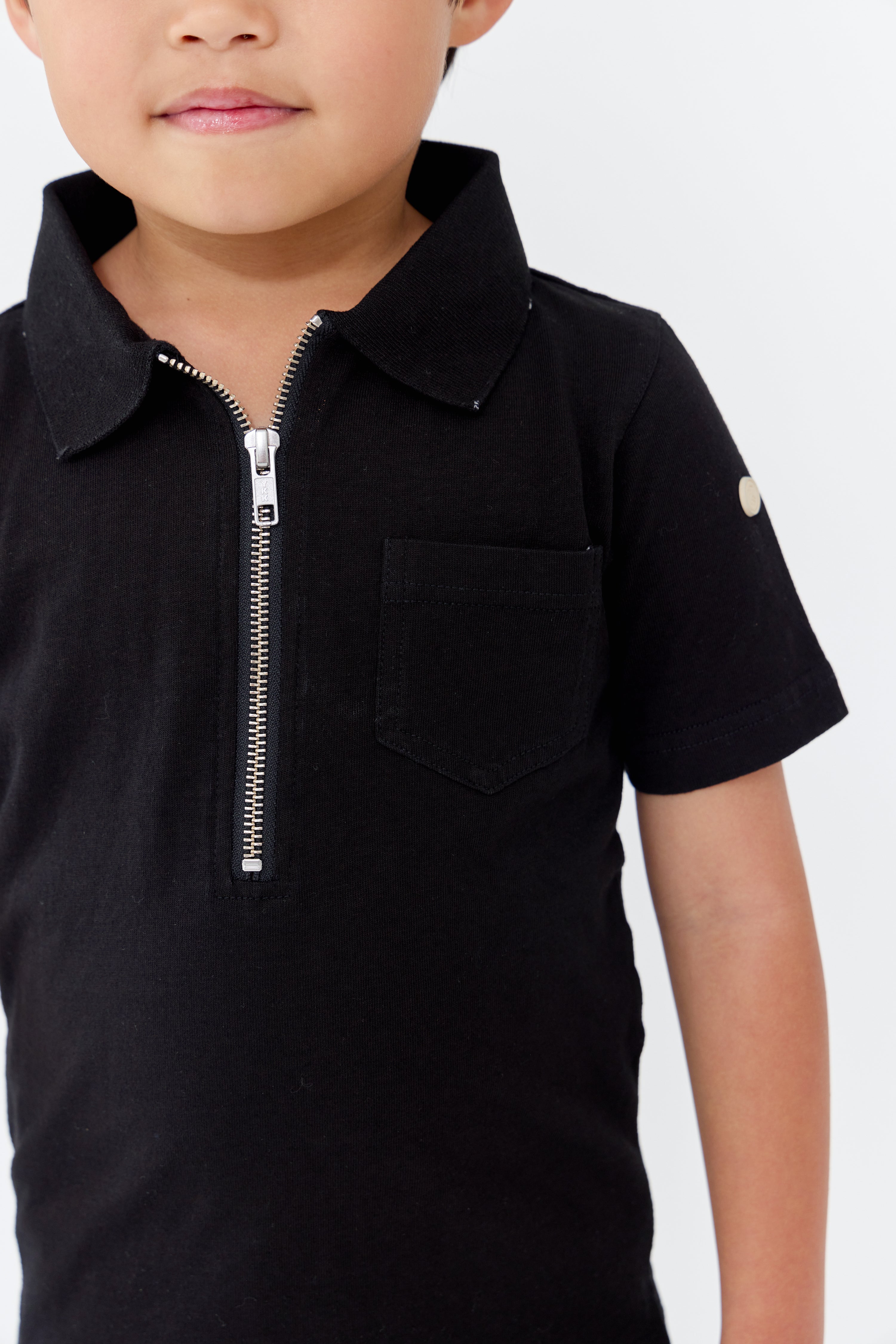 Benny Zipper Polo - Black