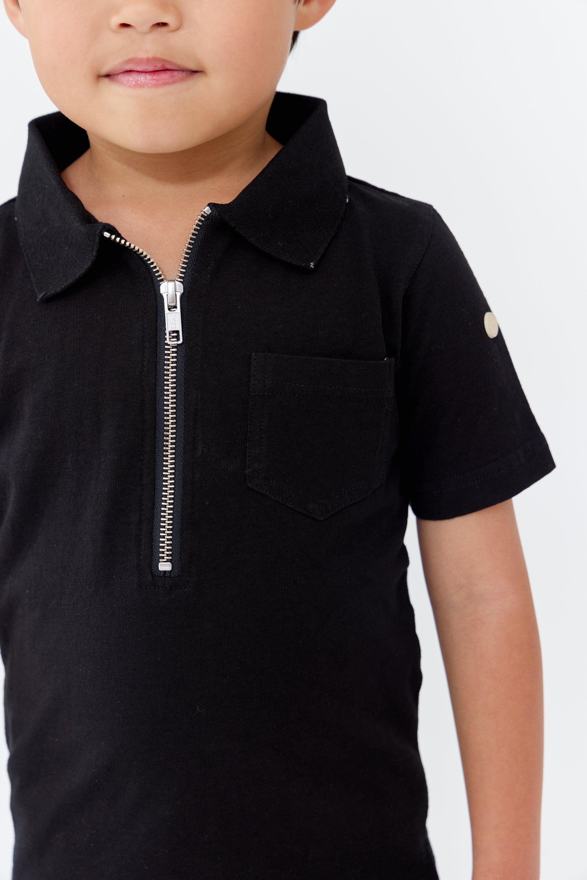 Benny Zipper Polo - Black