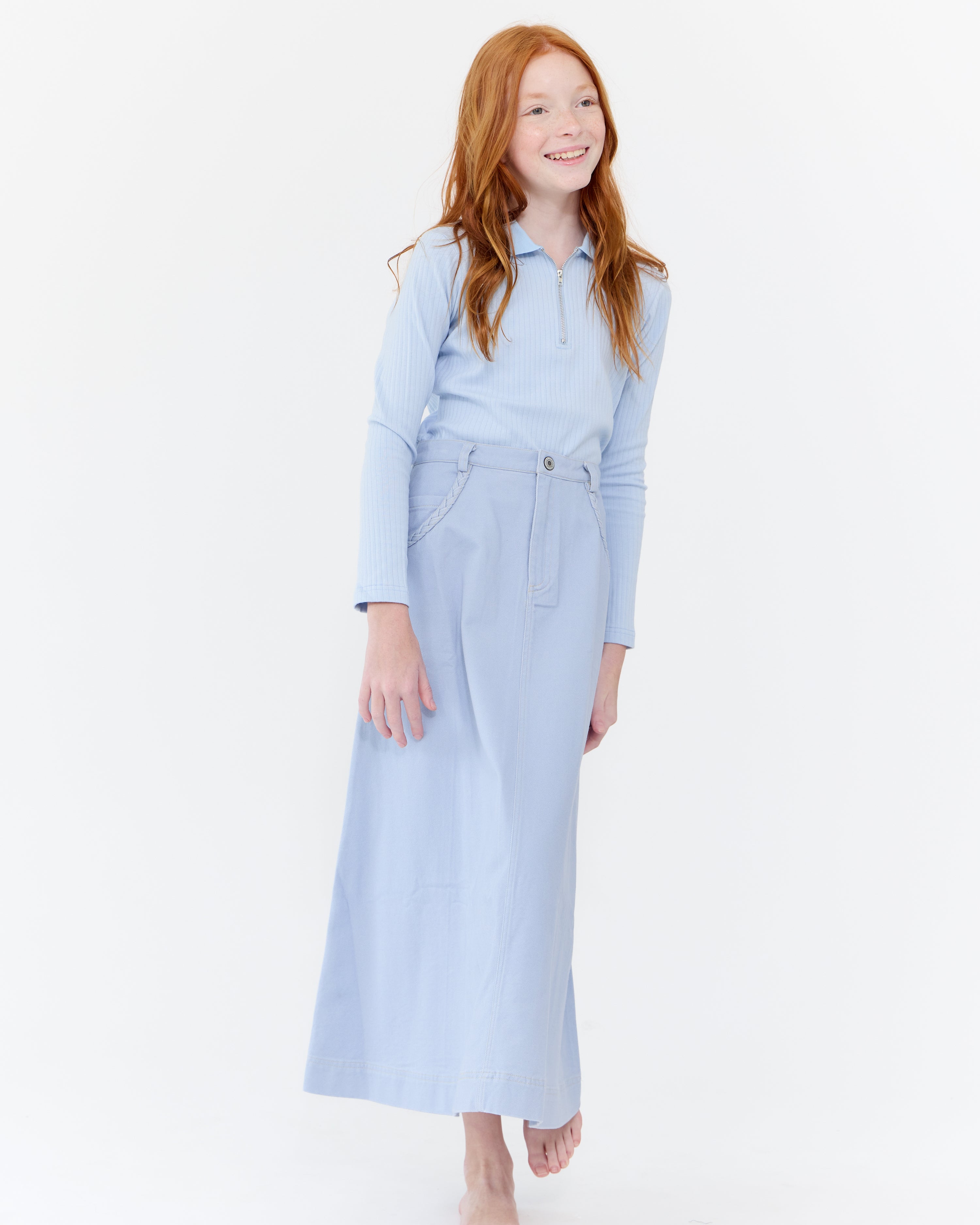 Ali Maxi Skirt - Blue
