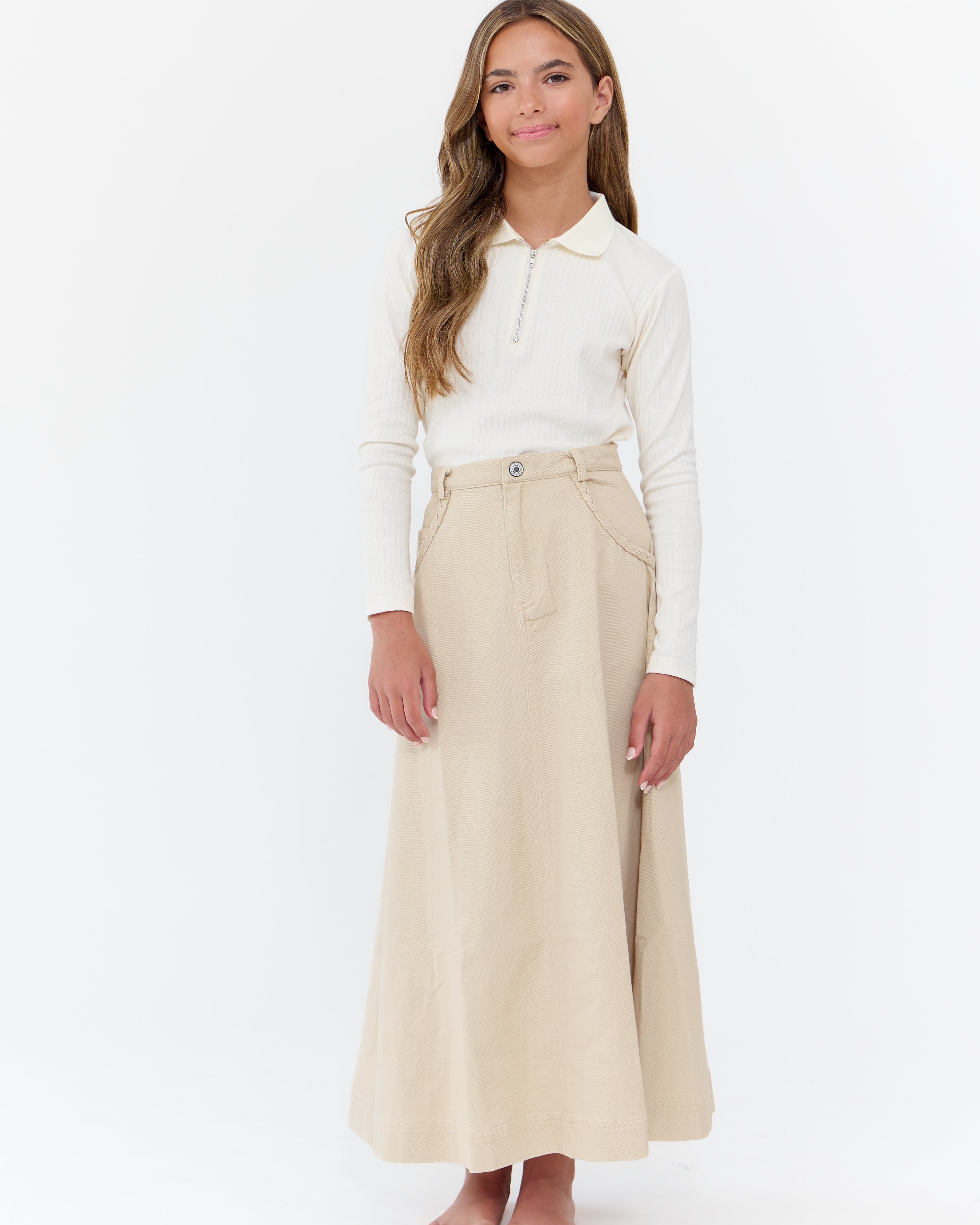 Ali Maxi Skirt - Tan