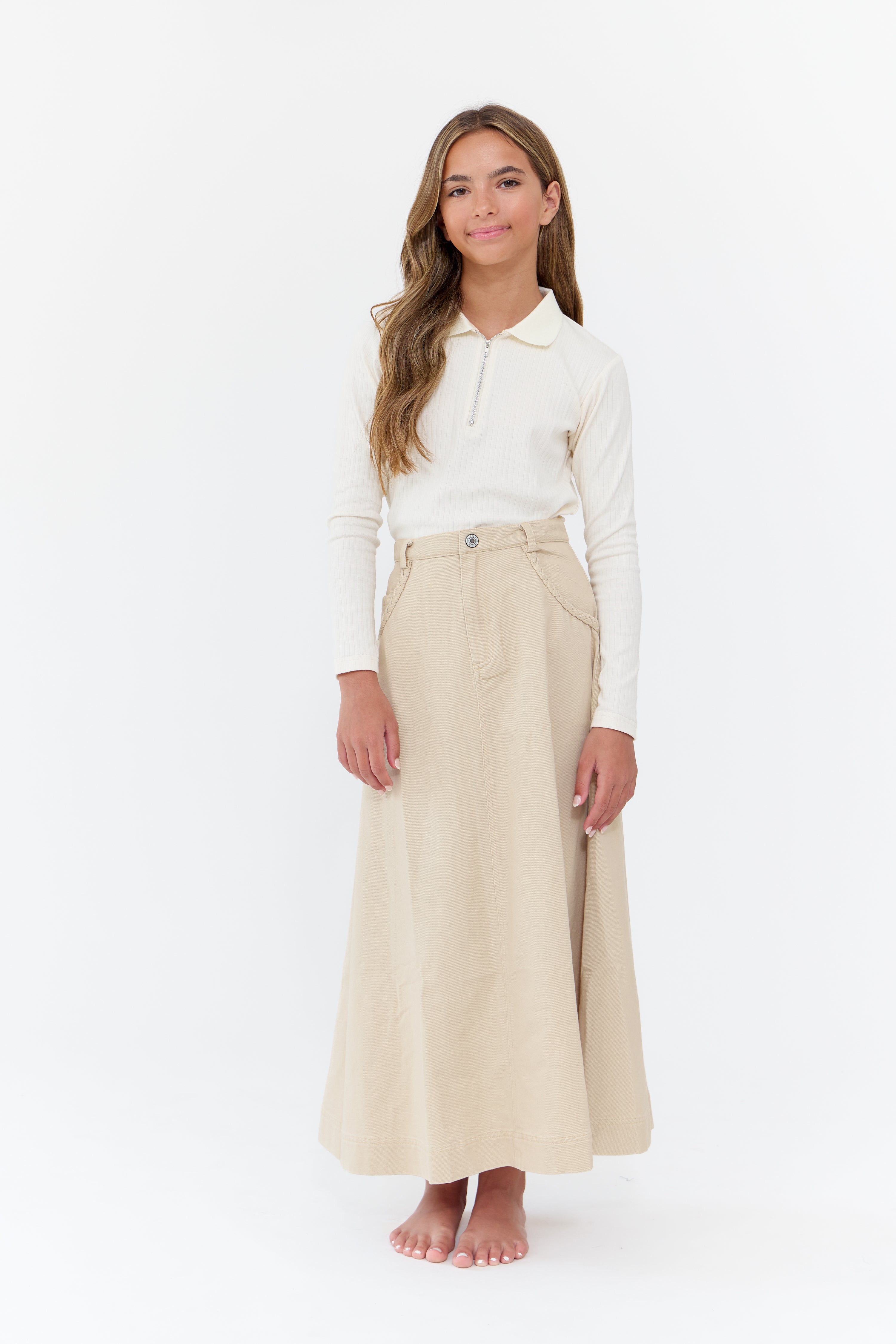 Ali Maxi Skirt - Tan