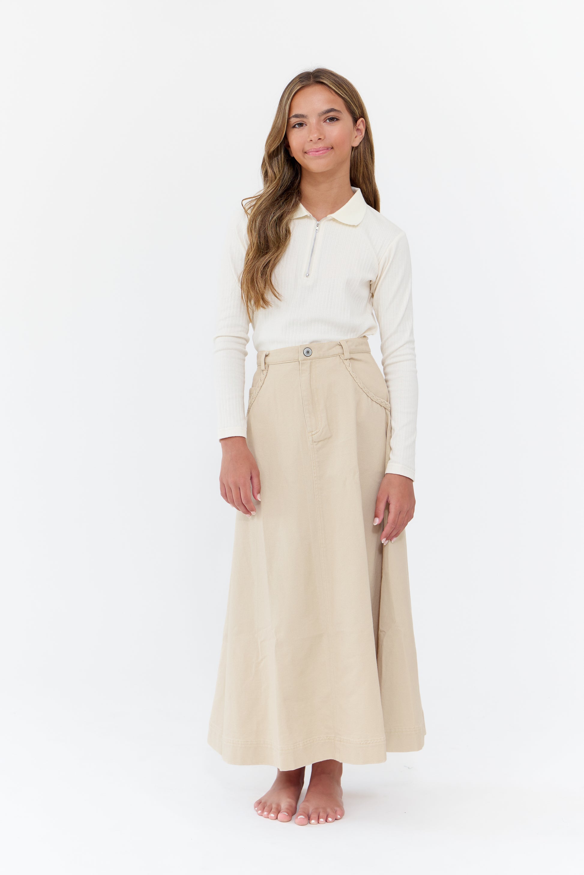Ali Maxi Skirt - Tan