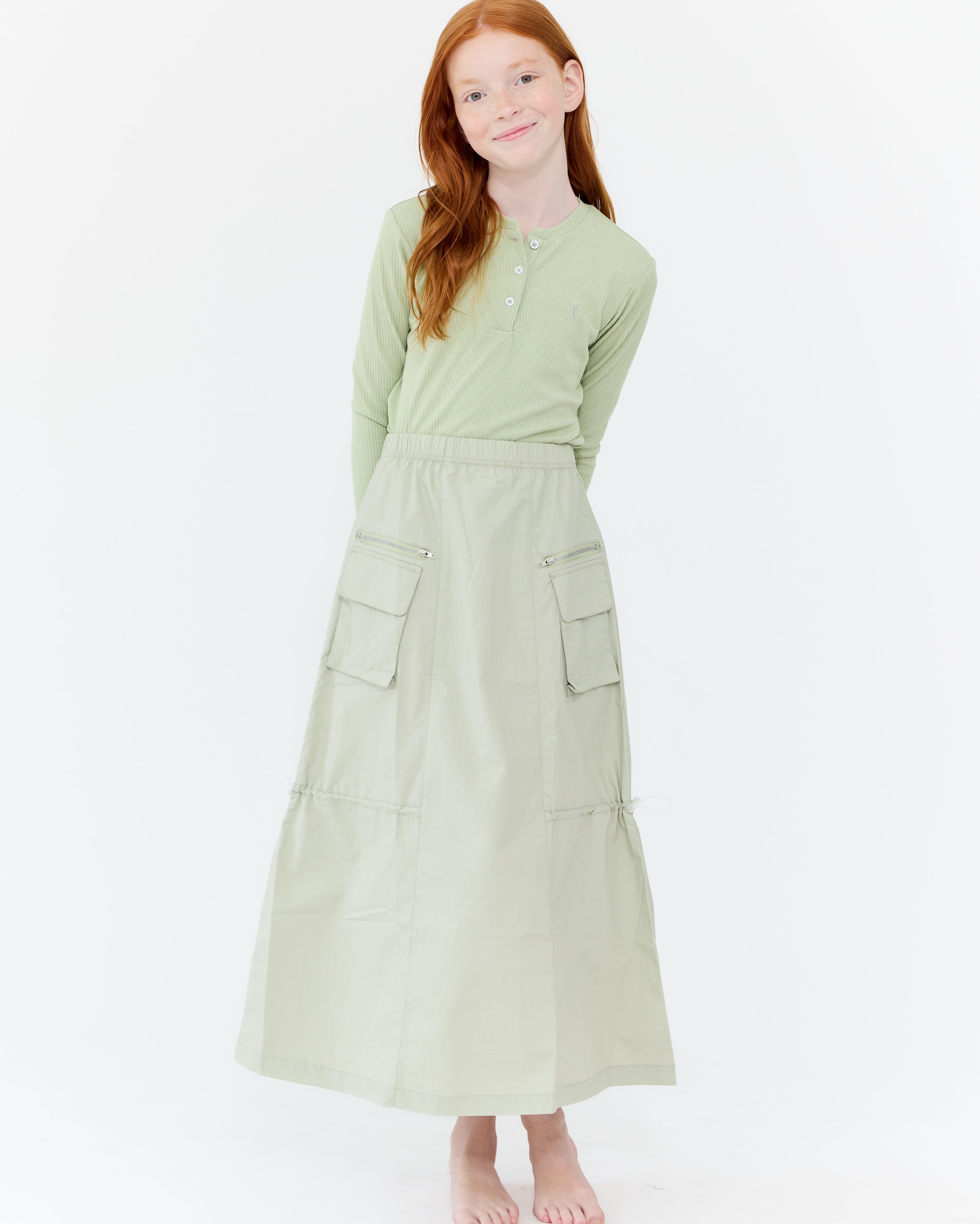 Bae Maxi Skirt - Vintage Green