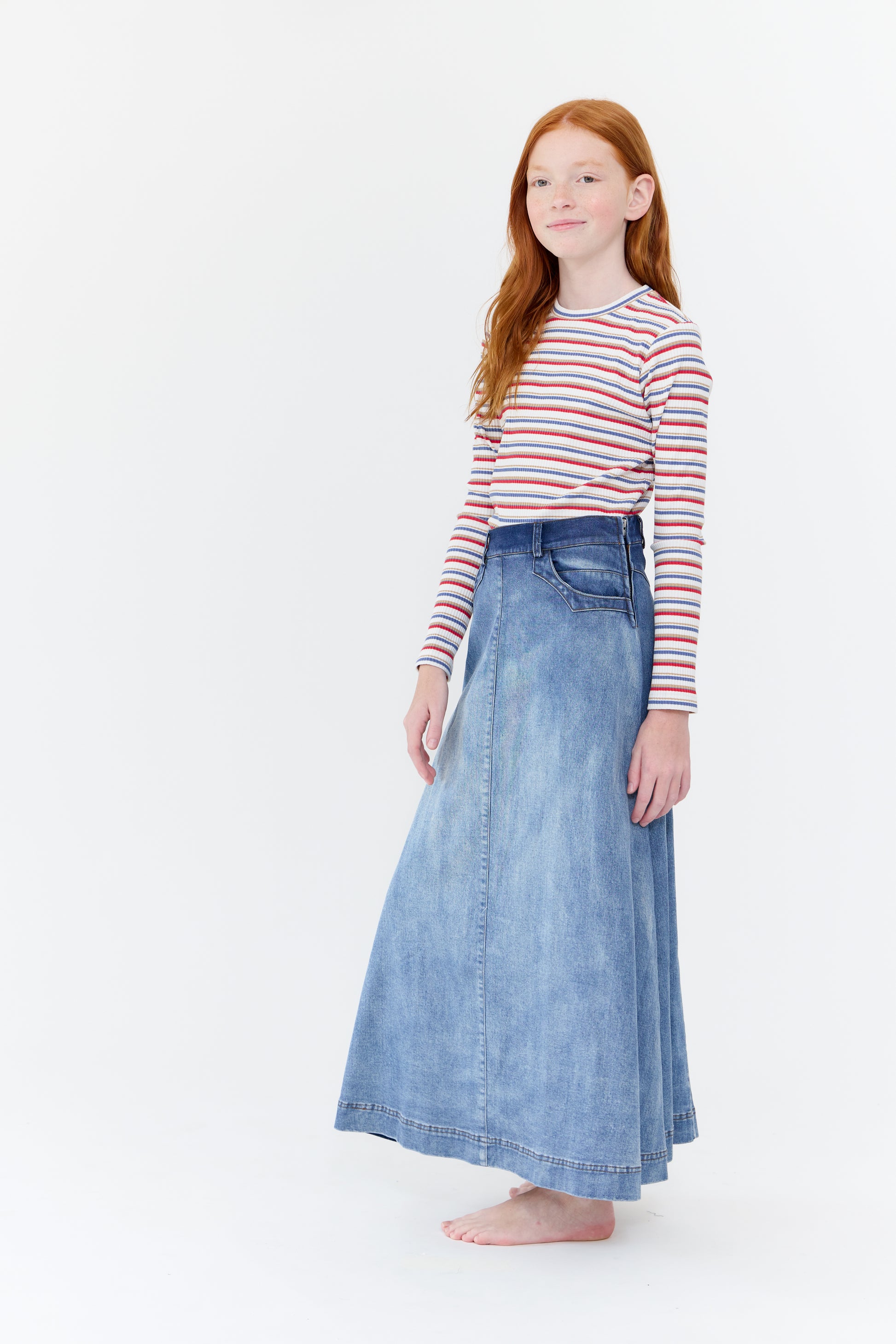 Lexi Maxi Skirt - Blue