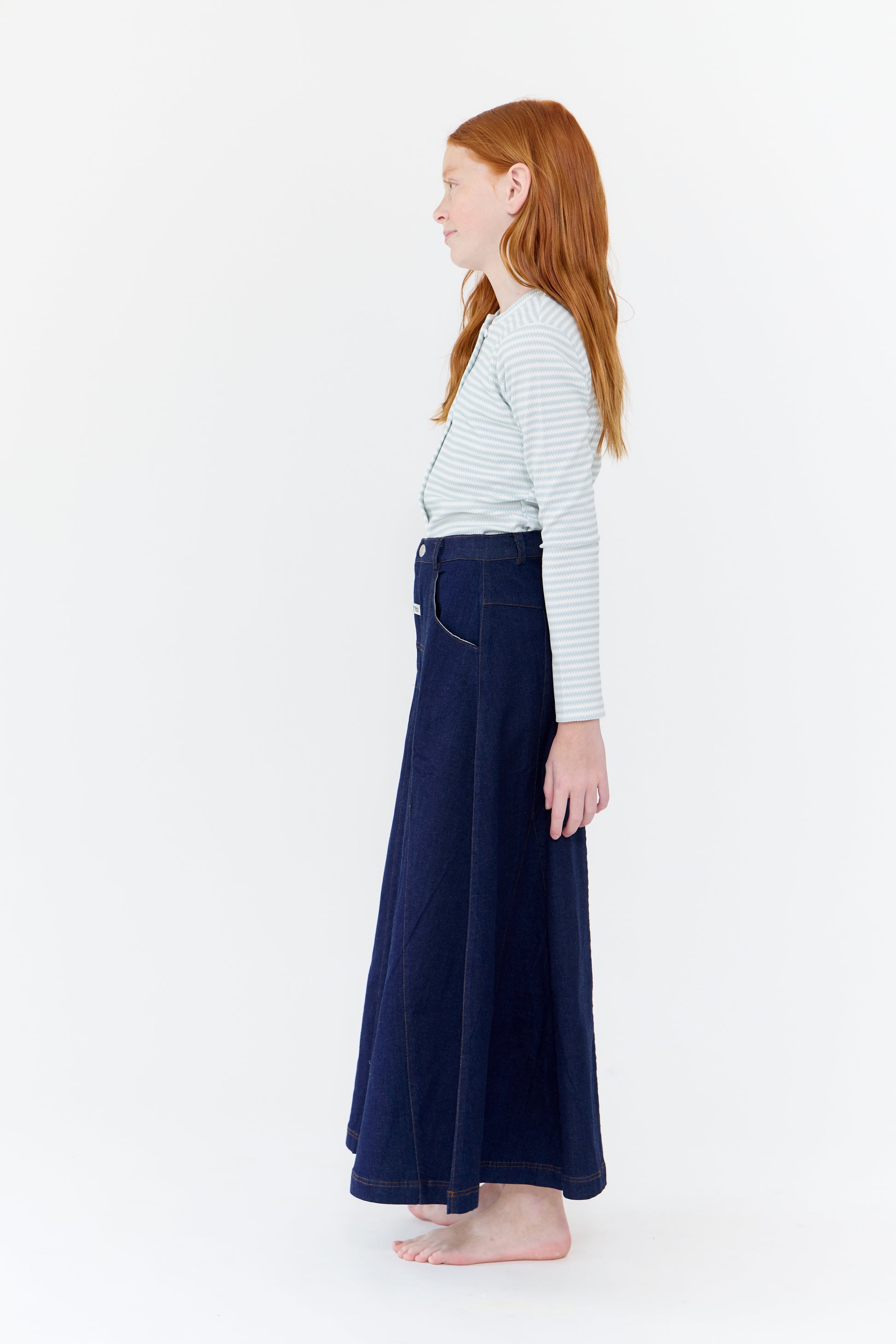 Luna Maxi Skirt - Blue