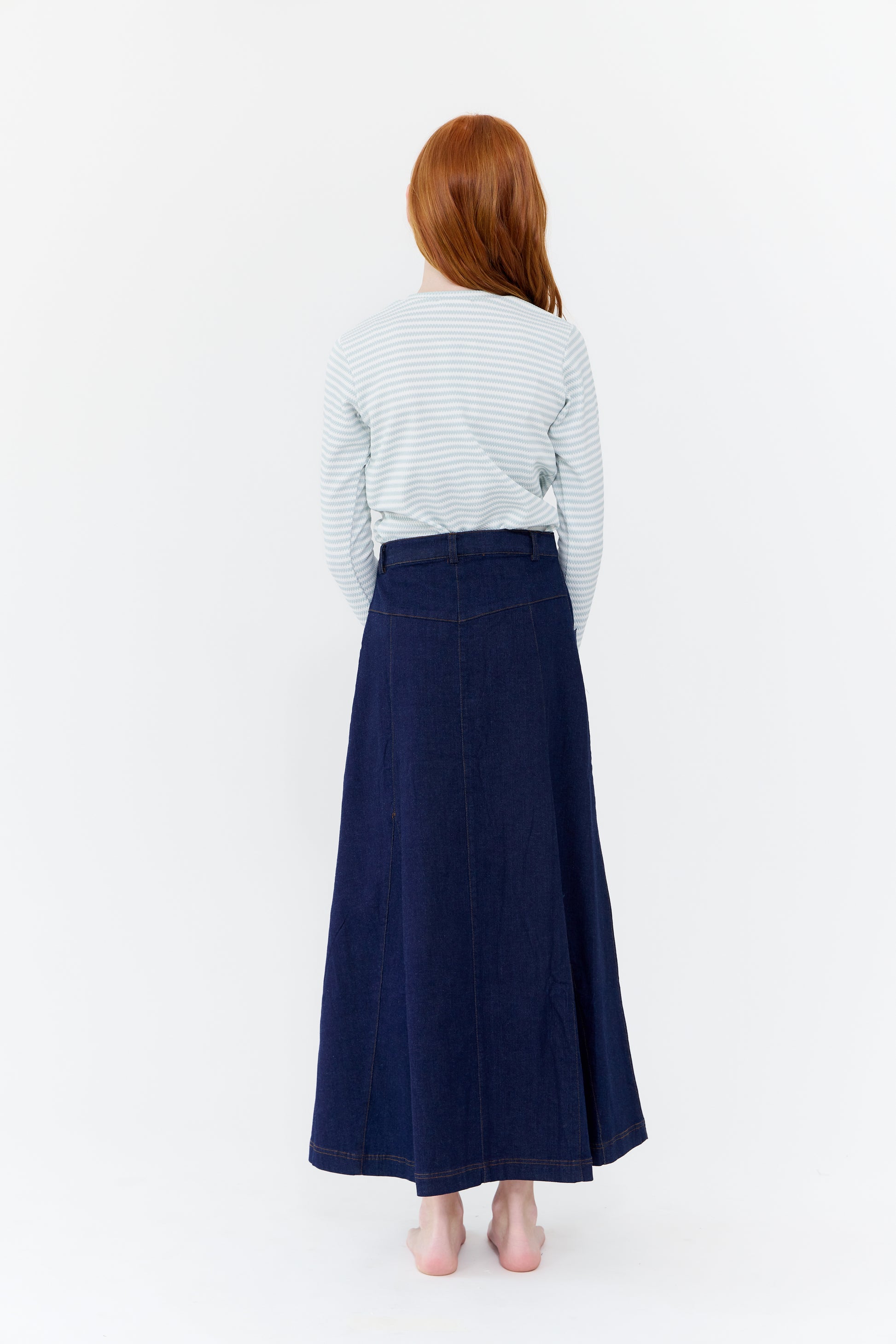 Luna Maxi Skirt - Blue