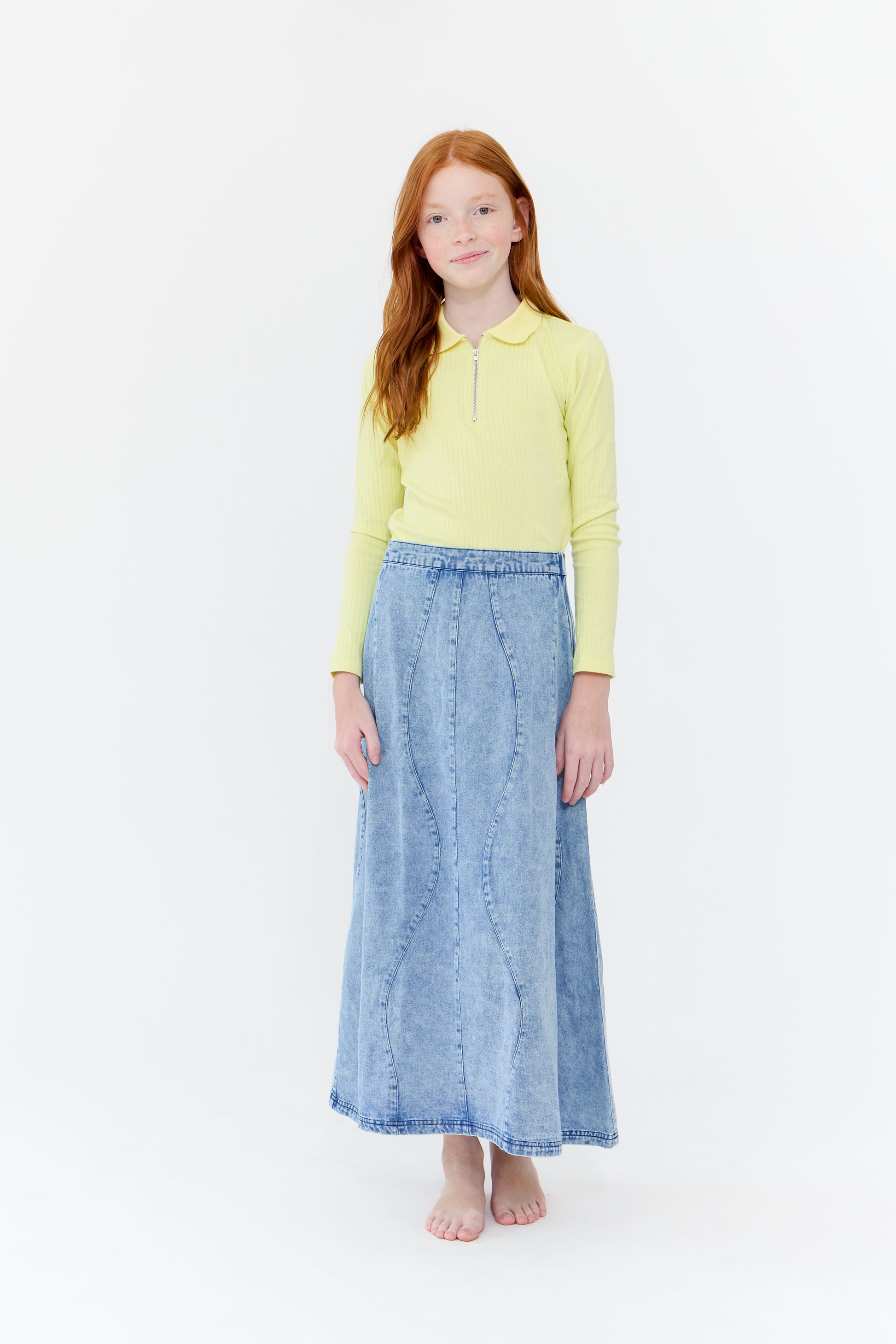 Piper Maxi Skirt - Blue