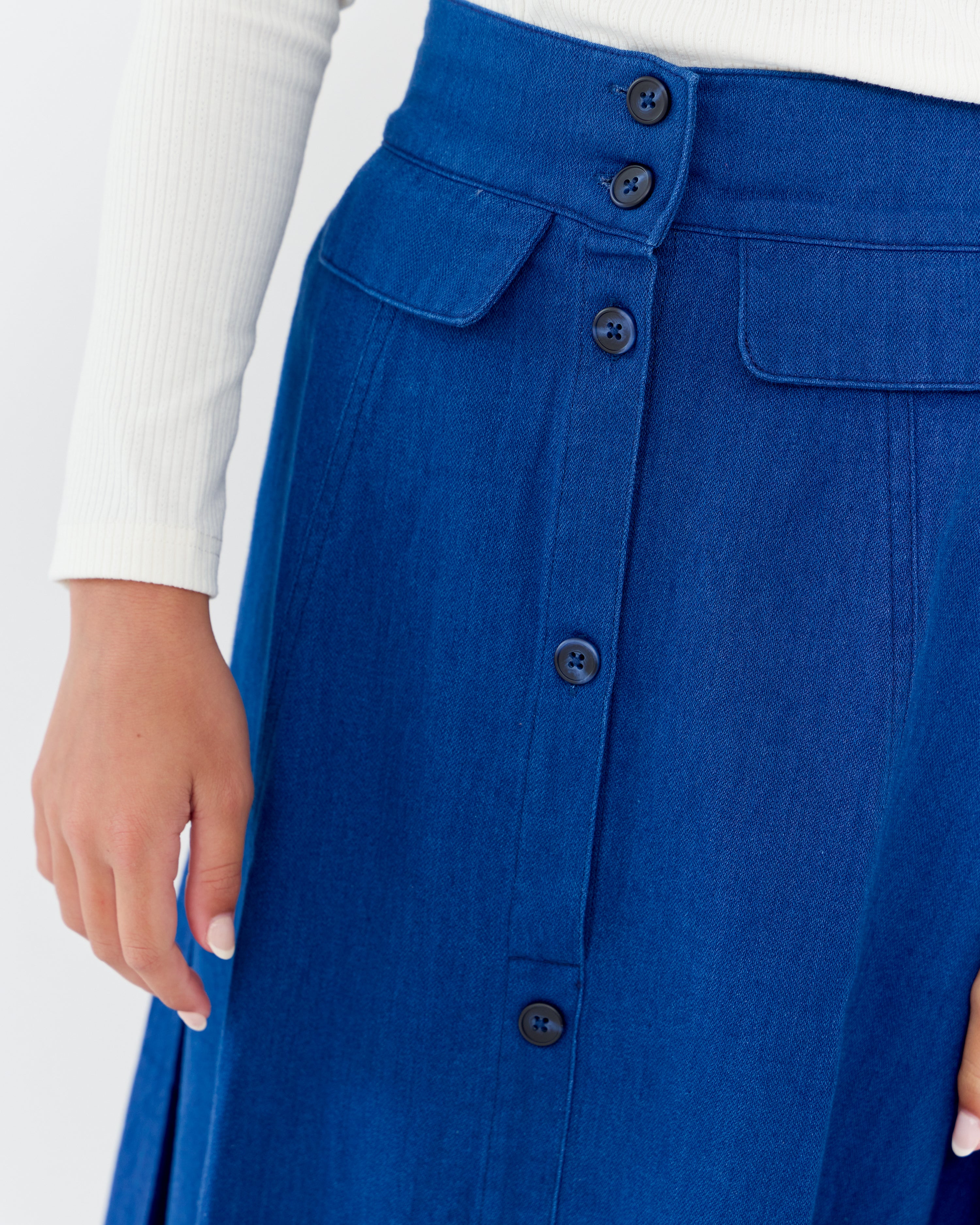 Lesli Maxi Skirt - Blue