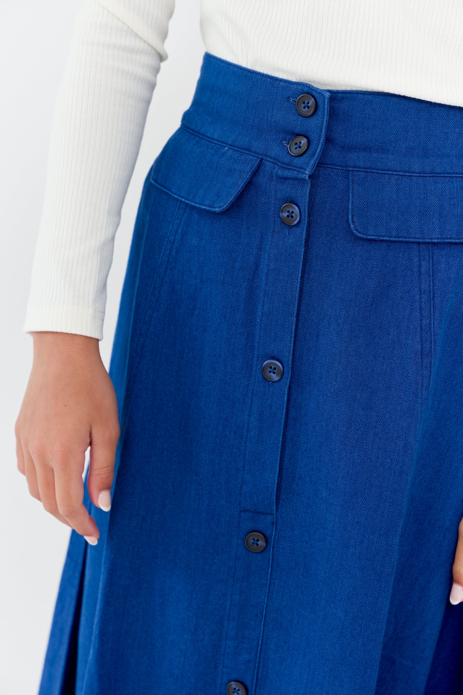 Lesli Maxi Skirt - Blue