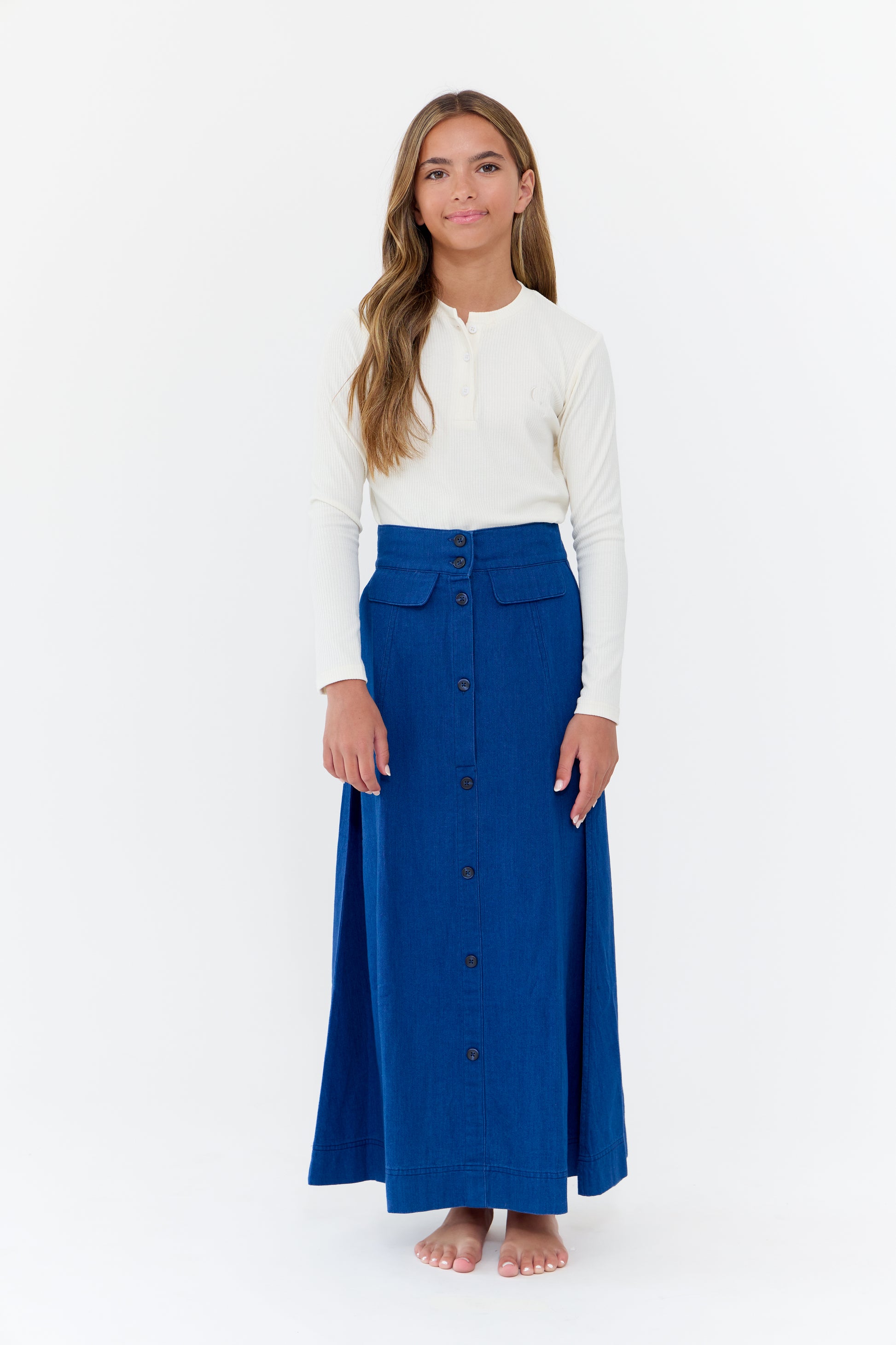 Lesli Maxi Skirt - Blue