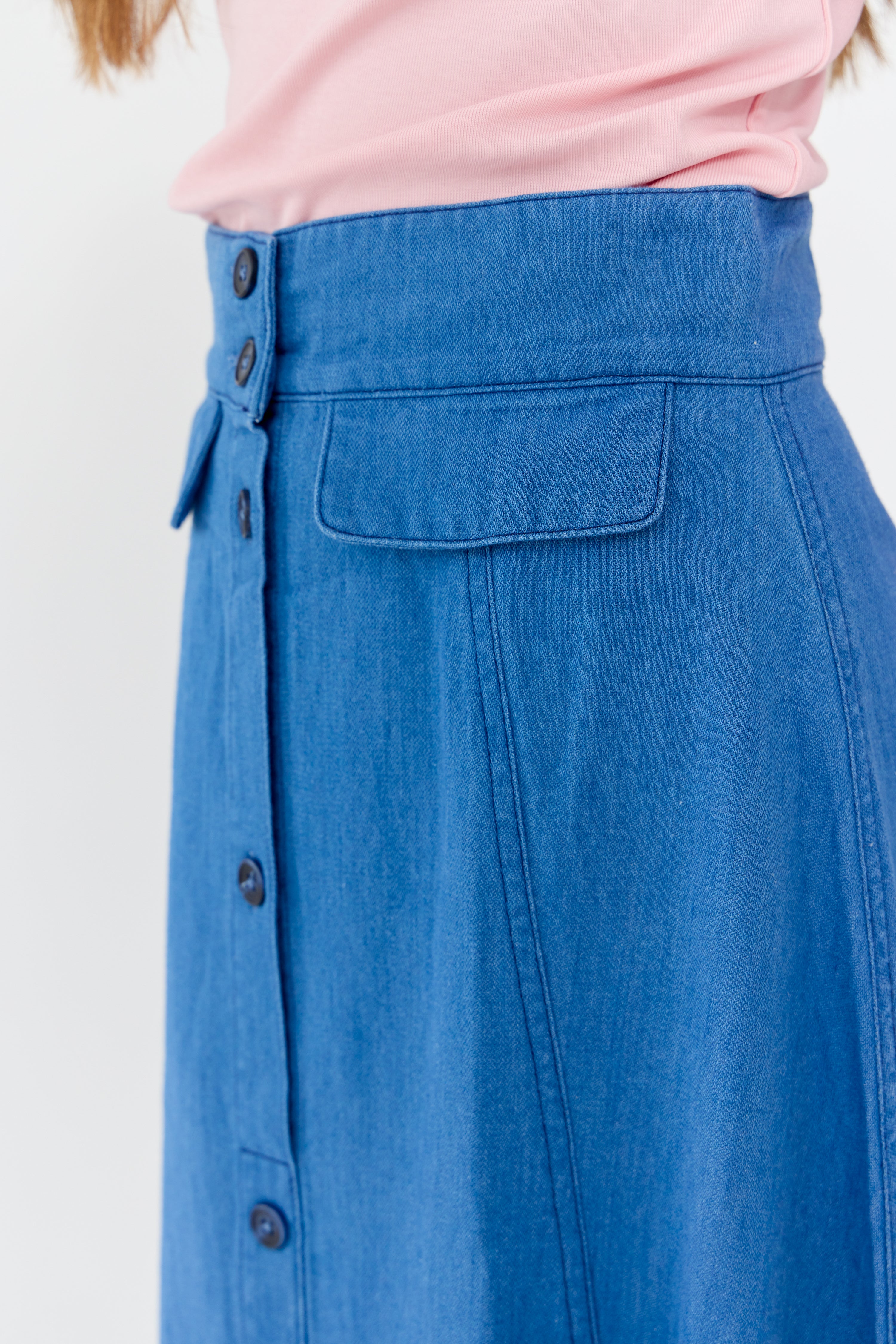 Lesli Maxi Skirt - Light Blue