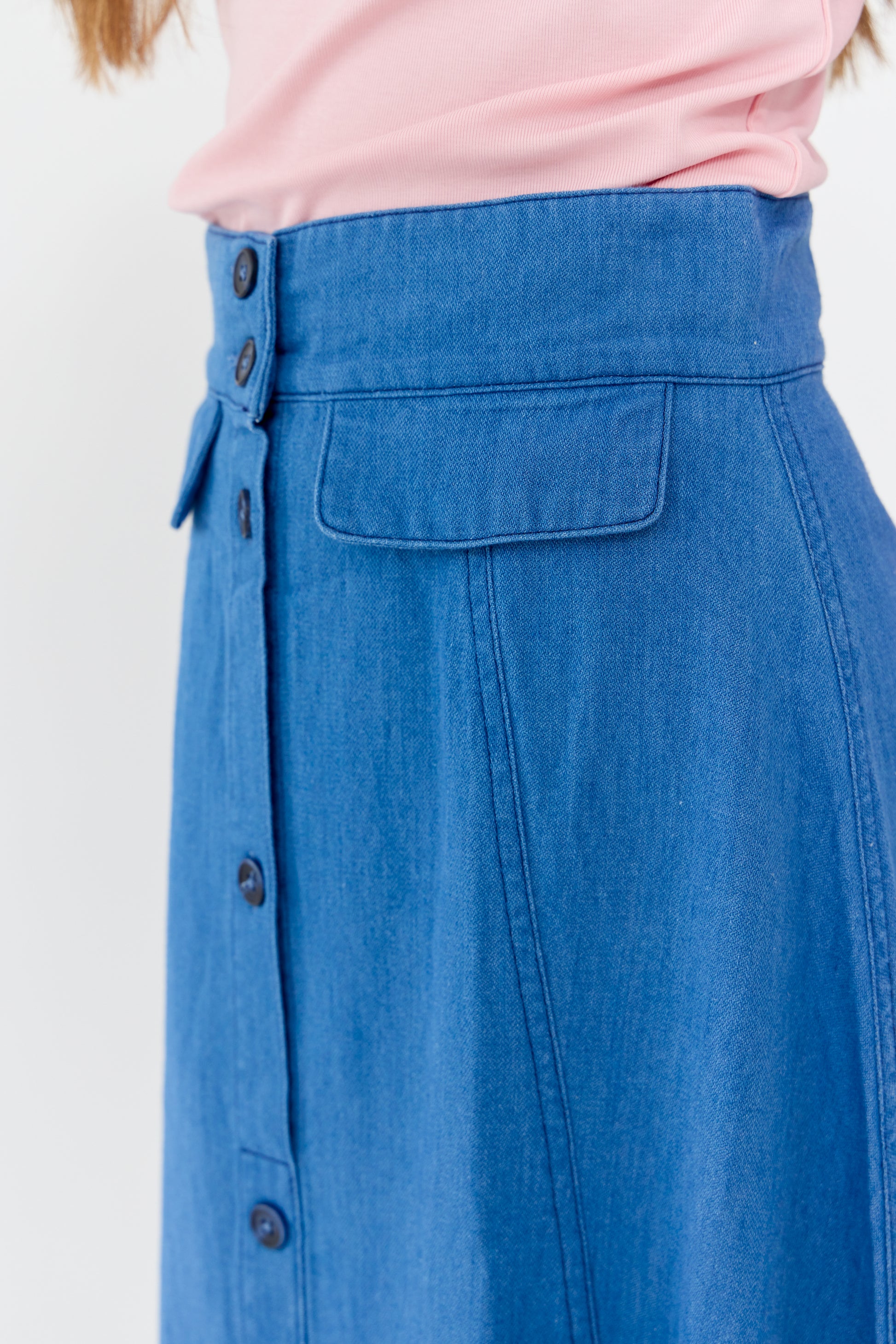 Lesli Maxi Skirt - Light Blue