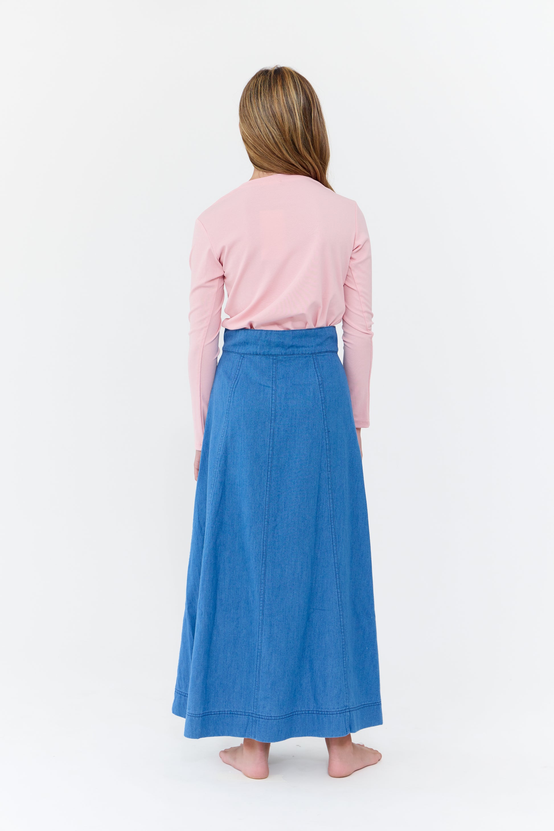 Lesli Maxi Skirt - Light Blue