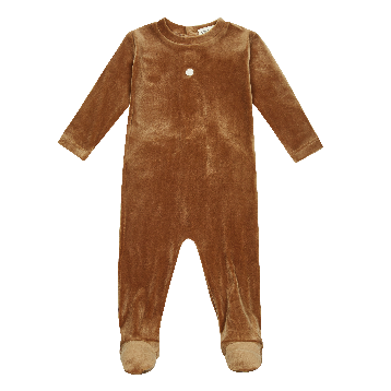 Classic Varsity Romper - Sand