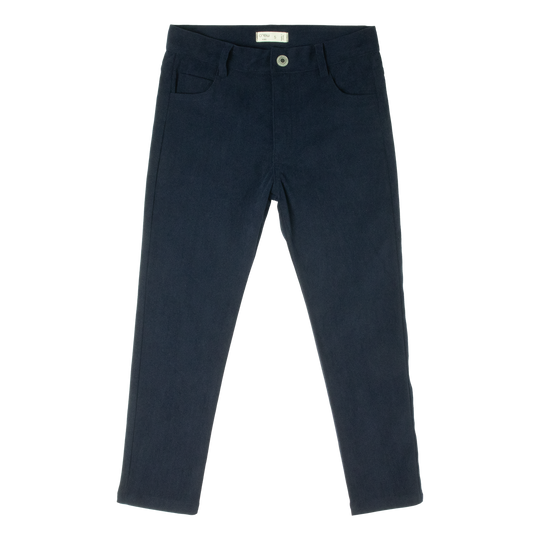 Suede Slim Stretch Pant AW25 - Navy