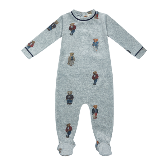 Crew Bear Romper - Navy