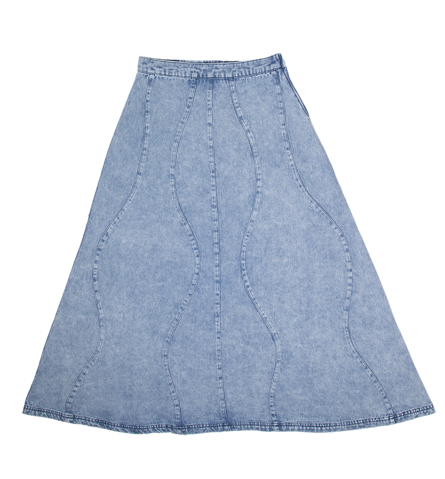 Piper Maxi Skirt - Blue