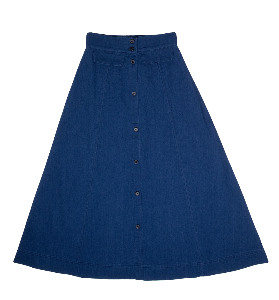 Lesli Maxi Skirt - Blue