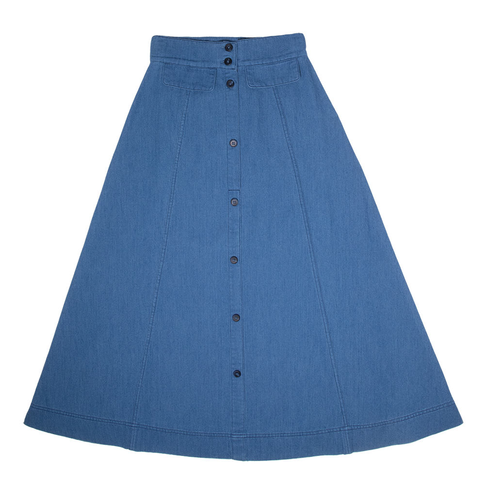 Lesli Maxi Skirt - Light Blue