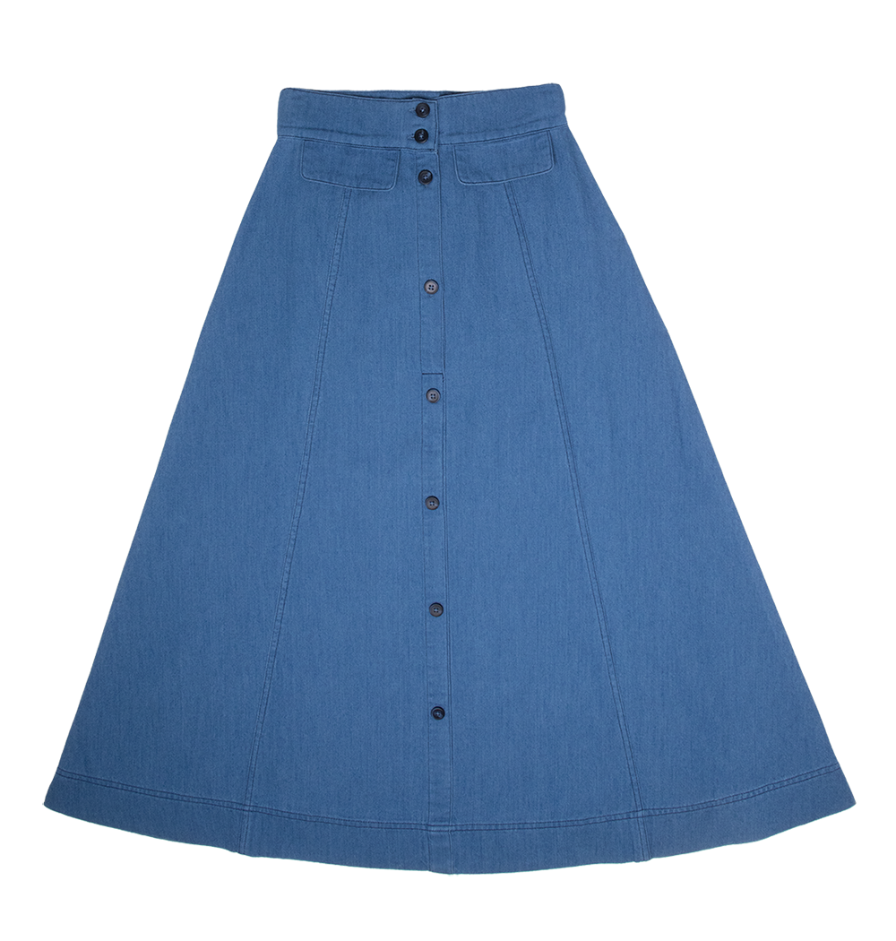 Lesli Maxi Skirt - Light Blue