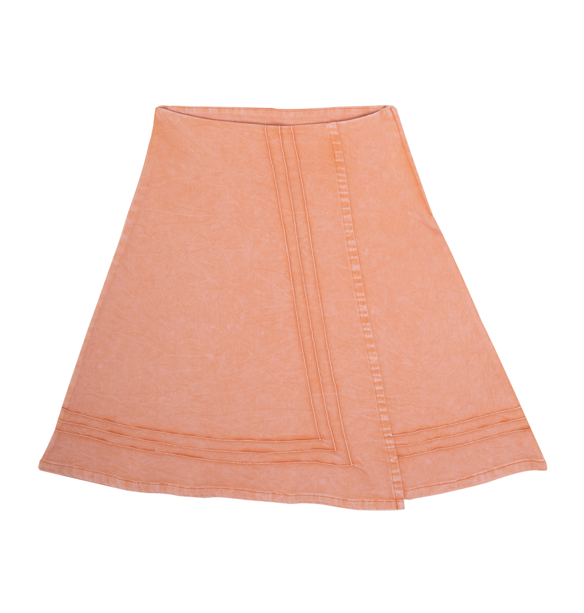 Jessica Denim Skirt - Coral