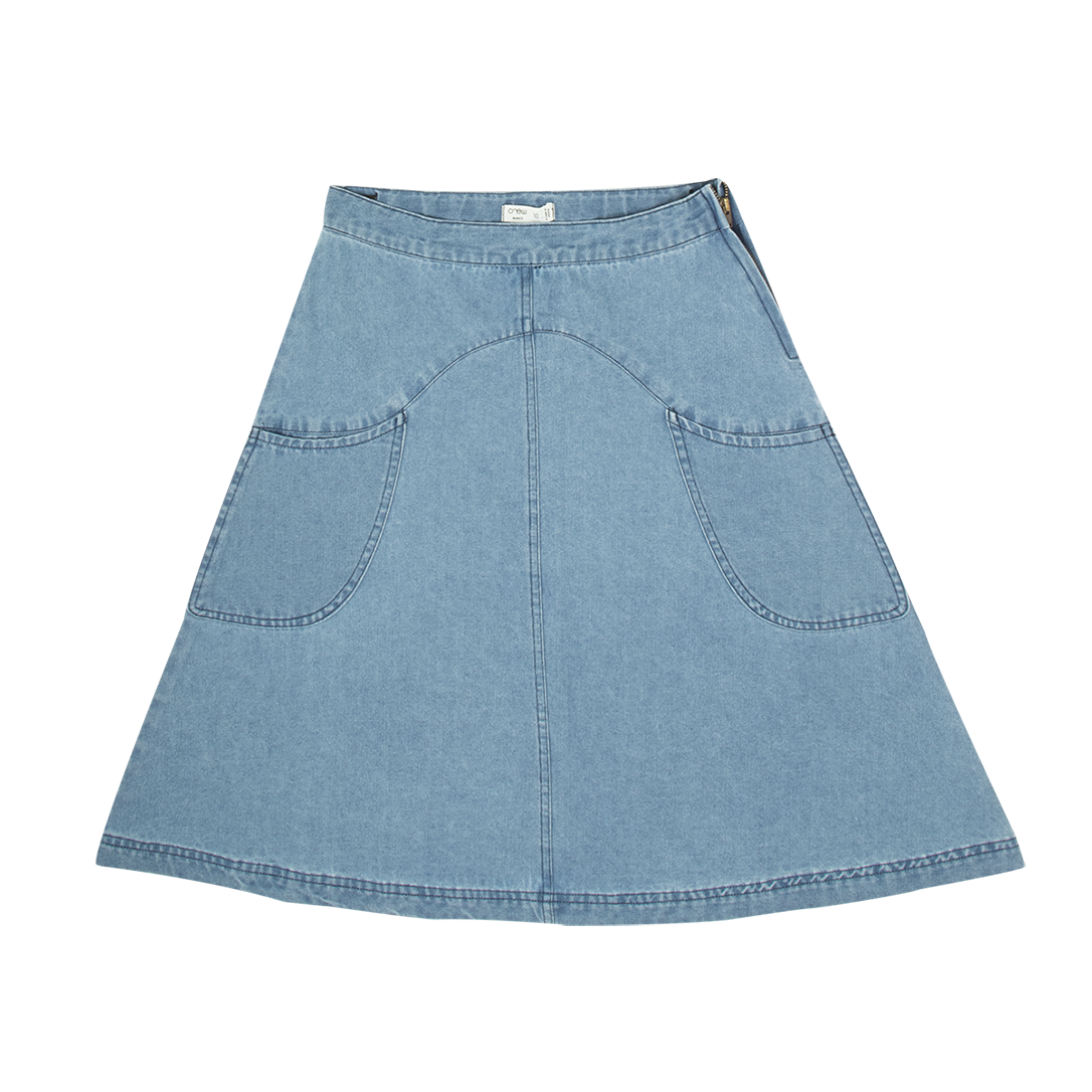 Monica Denim Skirt - Blue