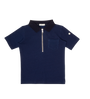 Benny Zipper Polo - Blue