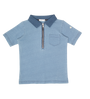 Benny Zipper Polo - Light Blue